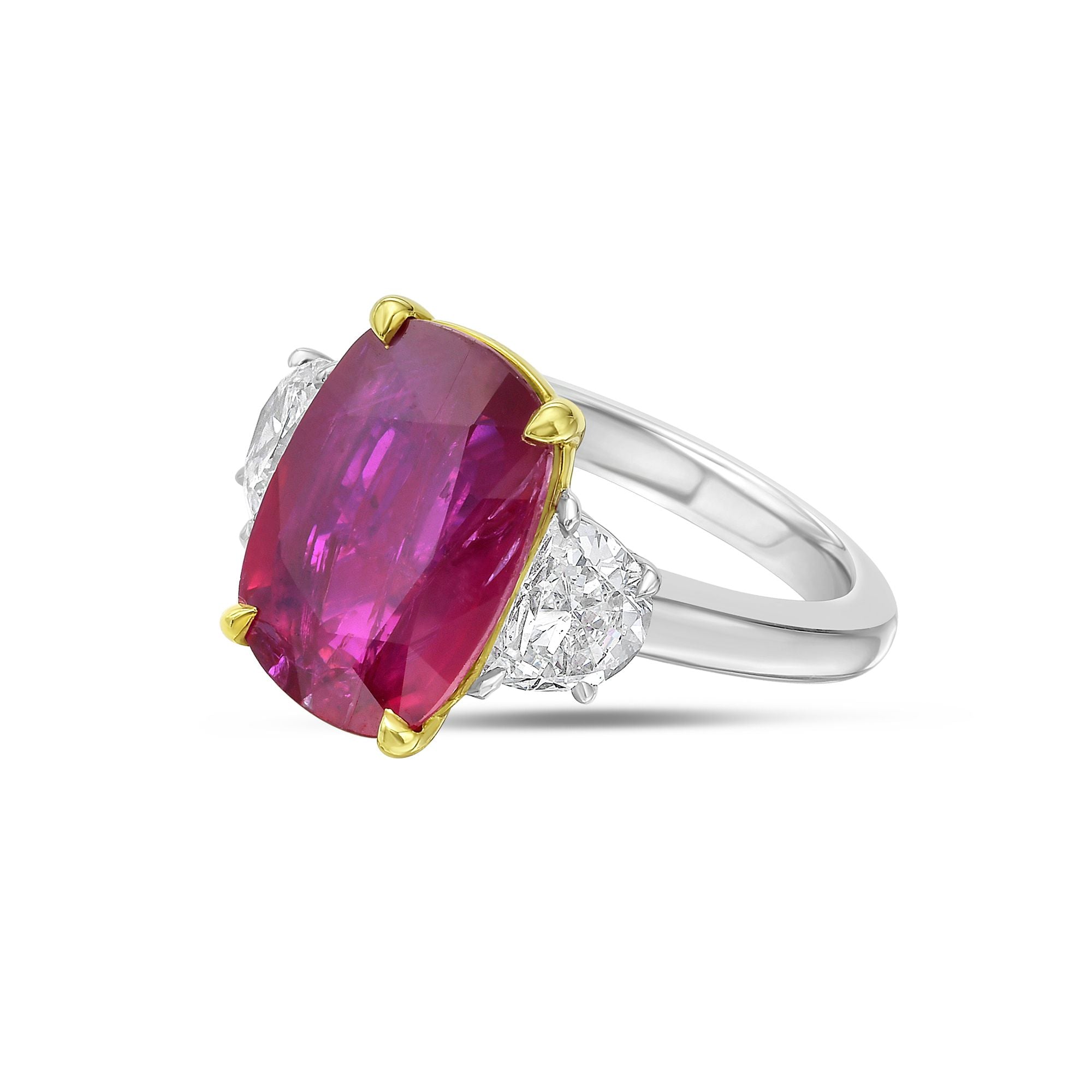 Ruby Three Stone Ring