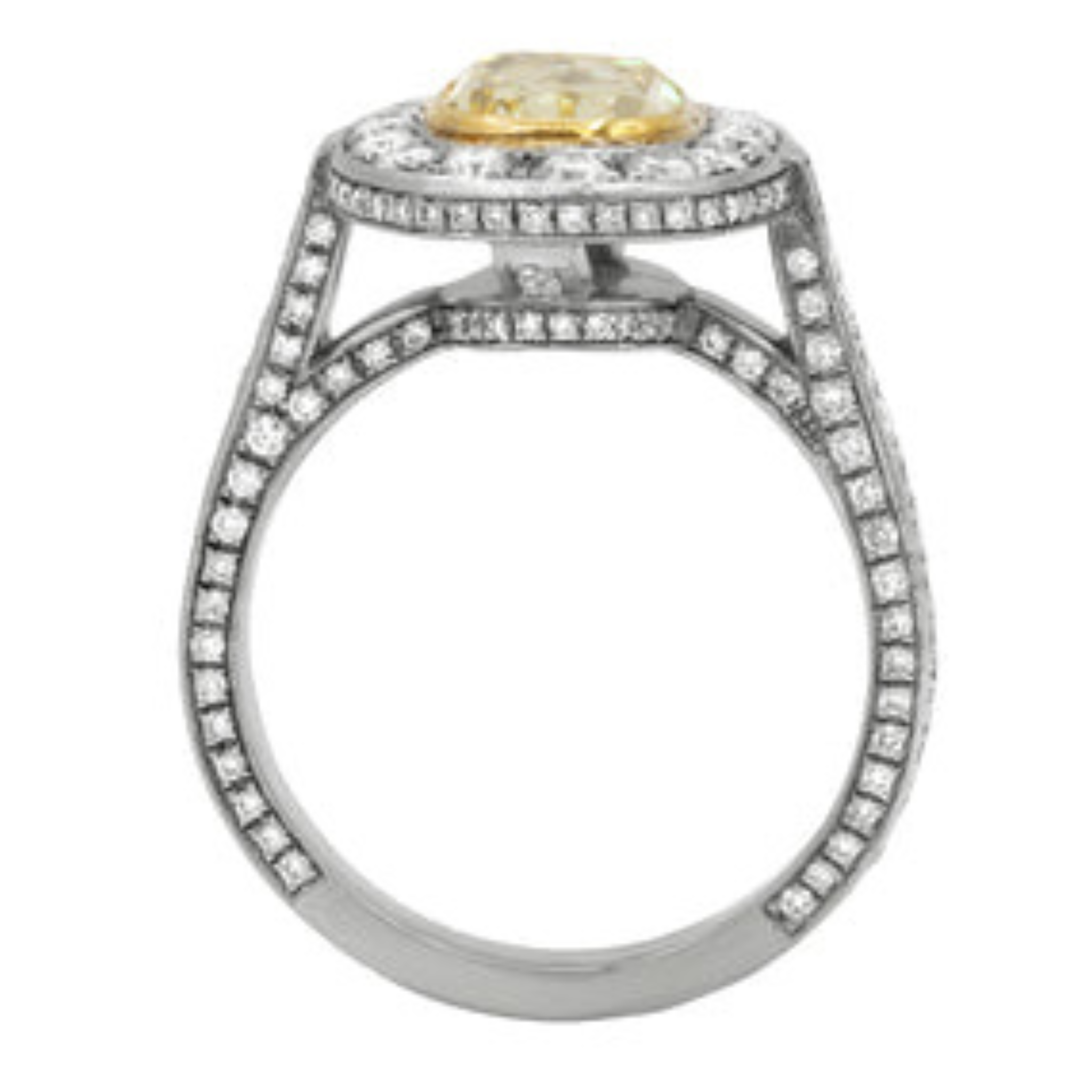 fancy yellow diamond ring