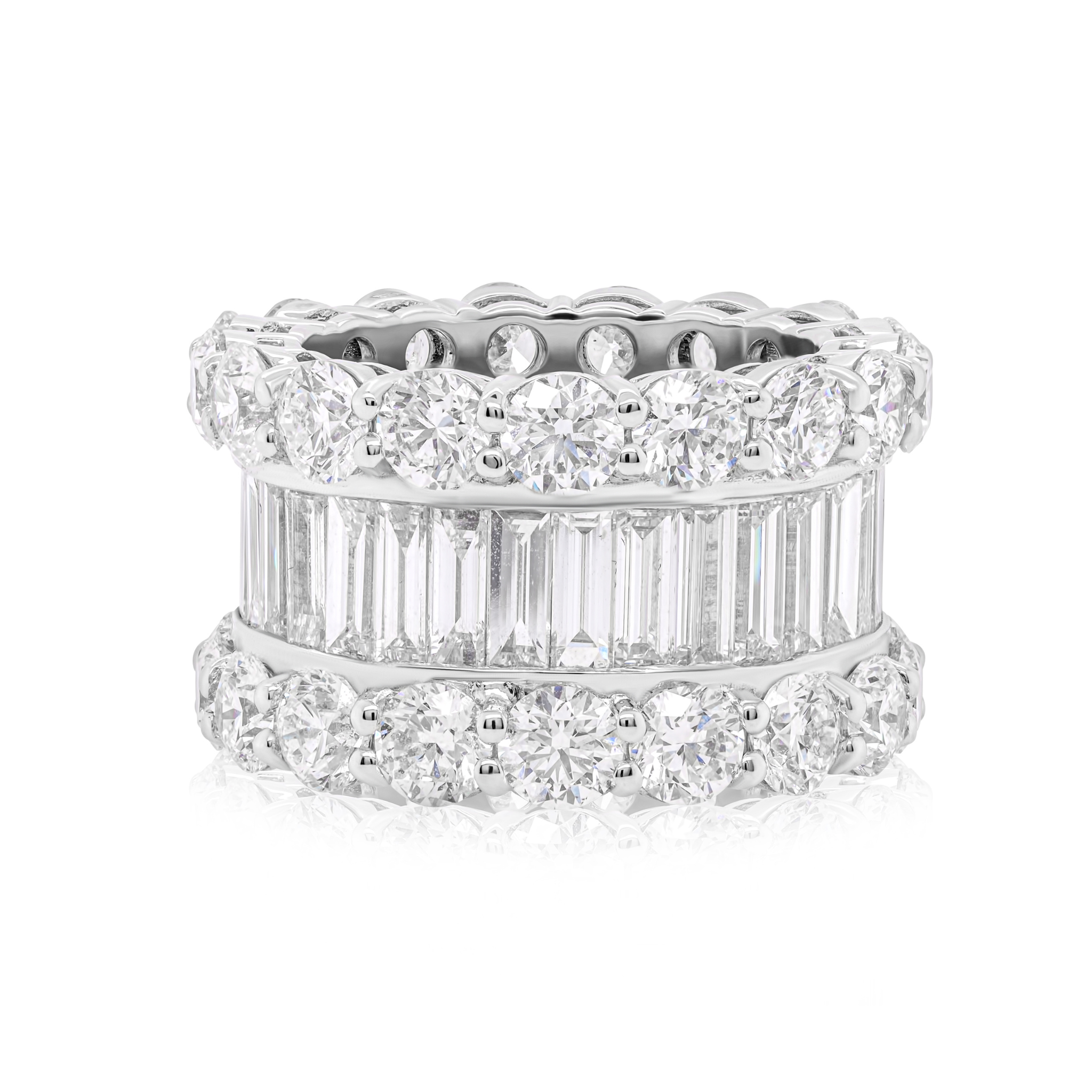 14ct Three Row Emerald Diamond Eternity Band.jpg