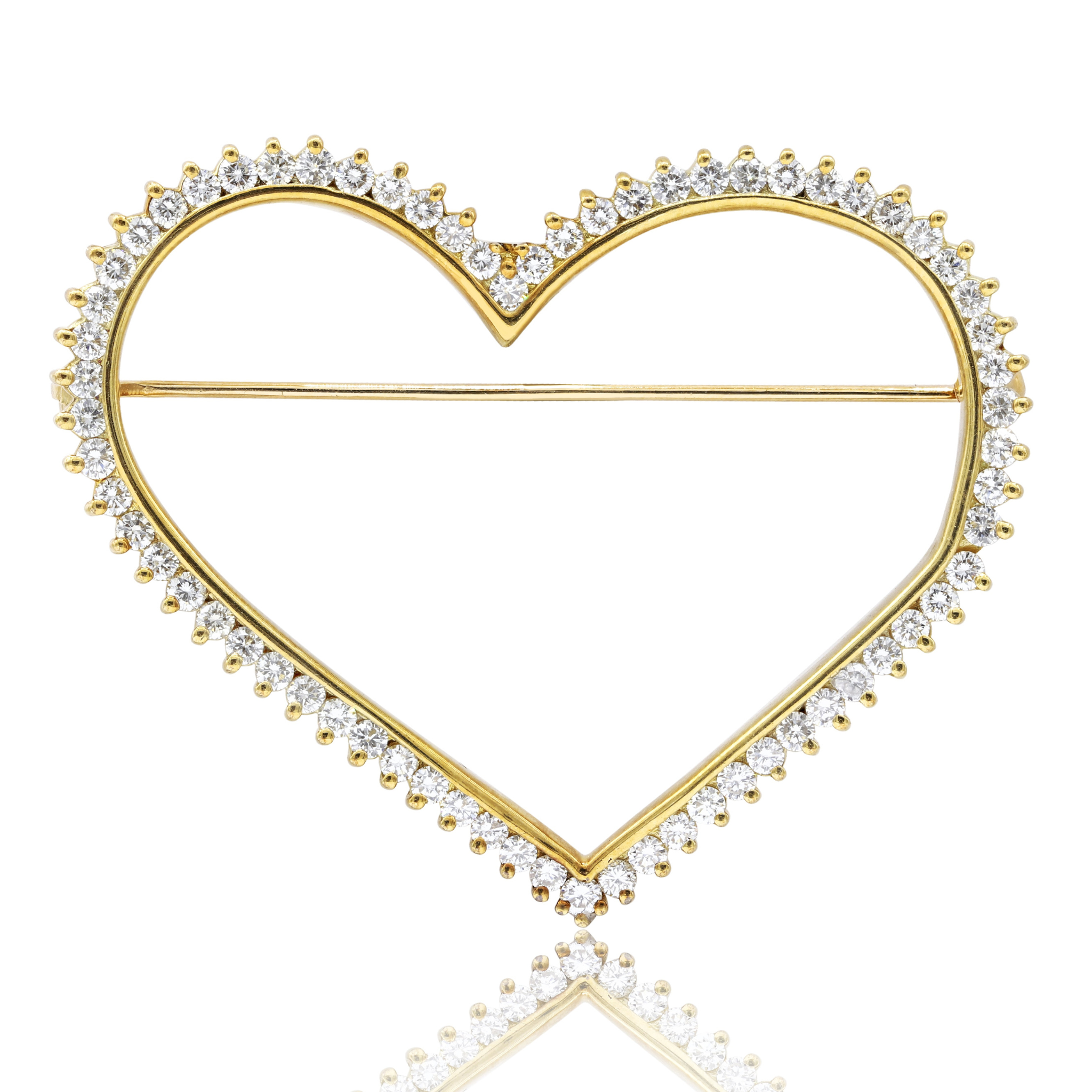 open heart necklace, gold
