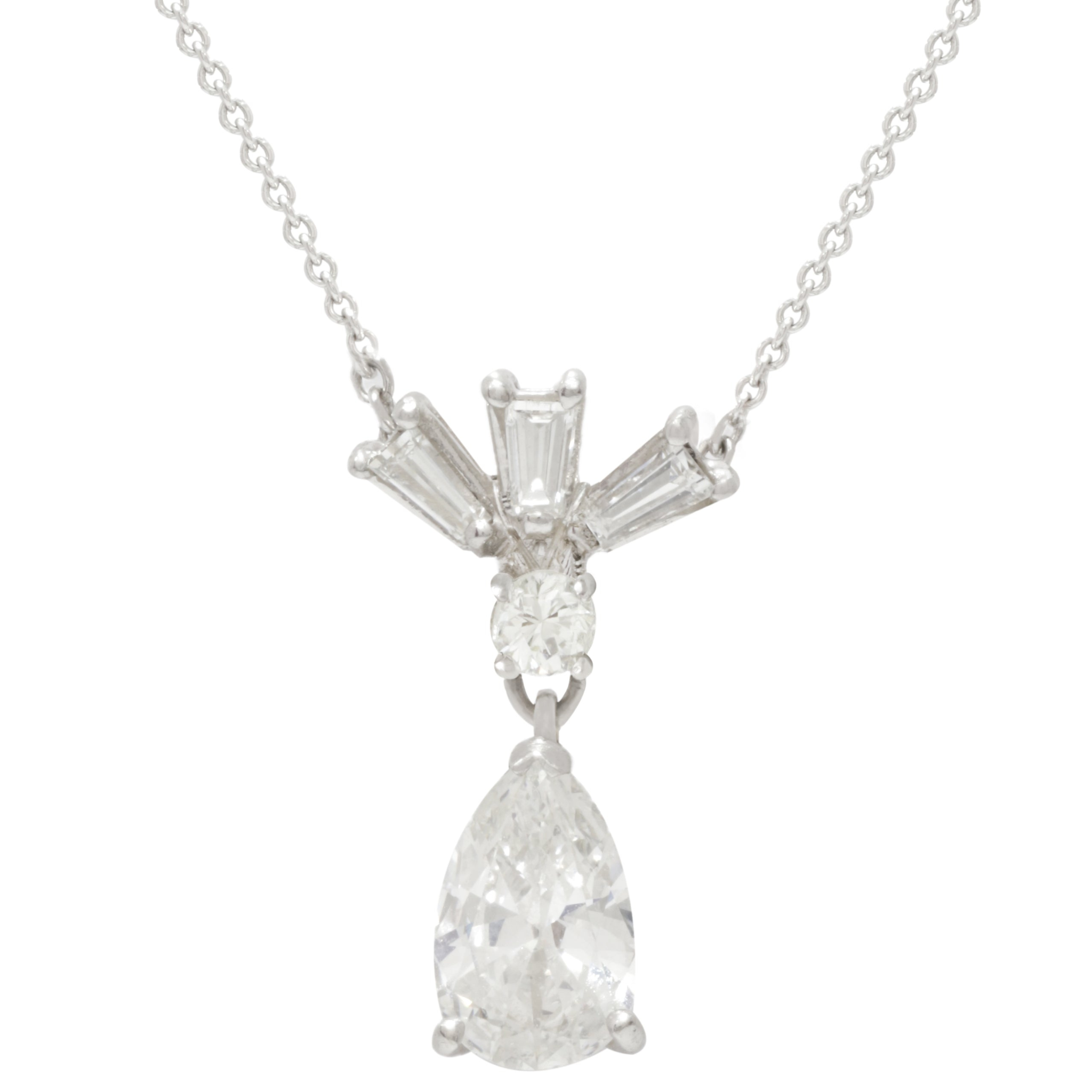 multi shape diamond pendant
