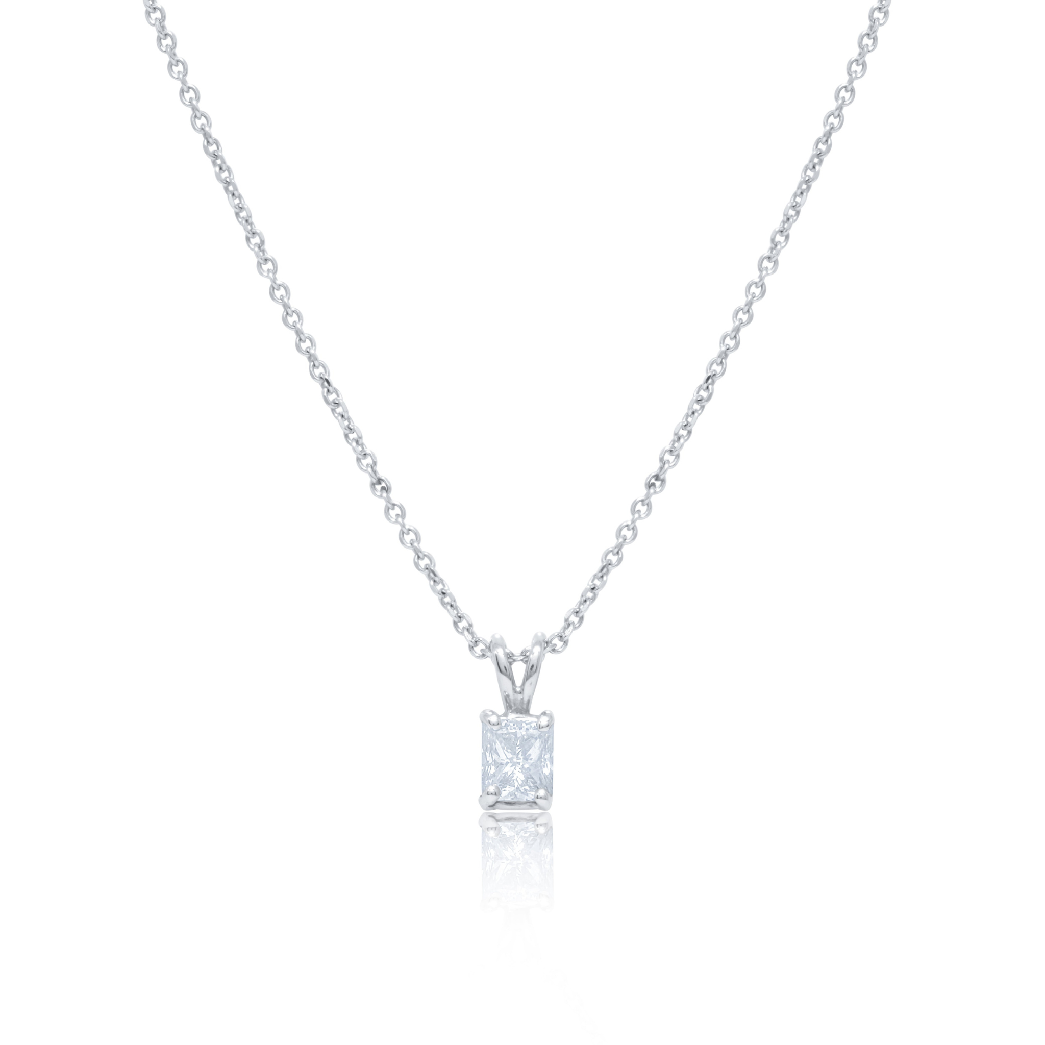 14kt White Gold Solitaire Pendant with 0.46 Cts.jpg
