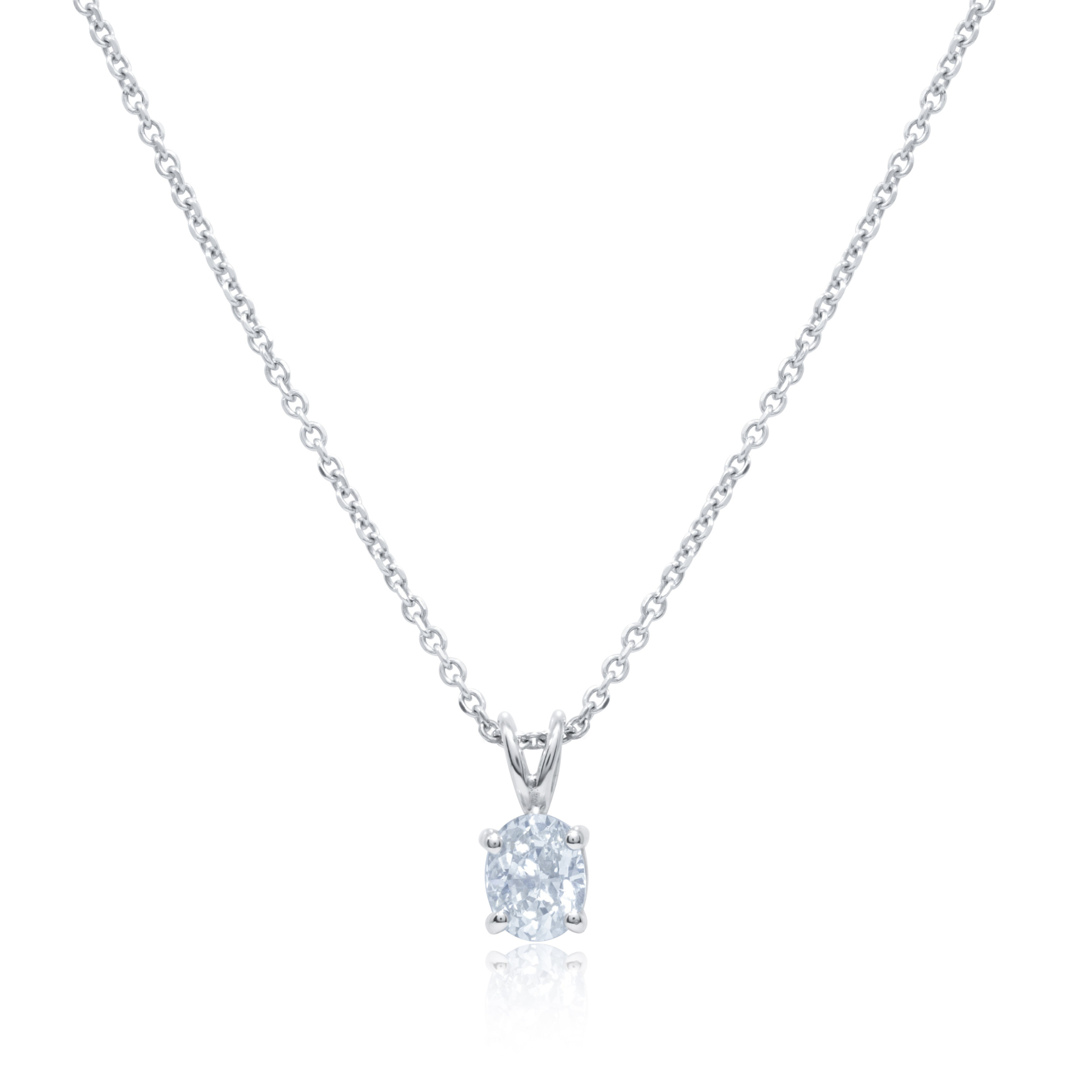 14kt White Gold Solitaire Pendant with 0.52 Cts.jpg