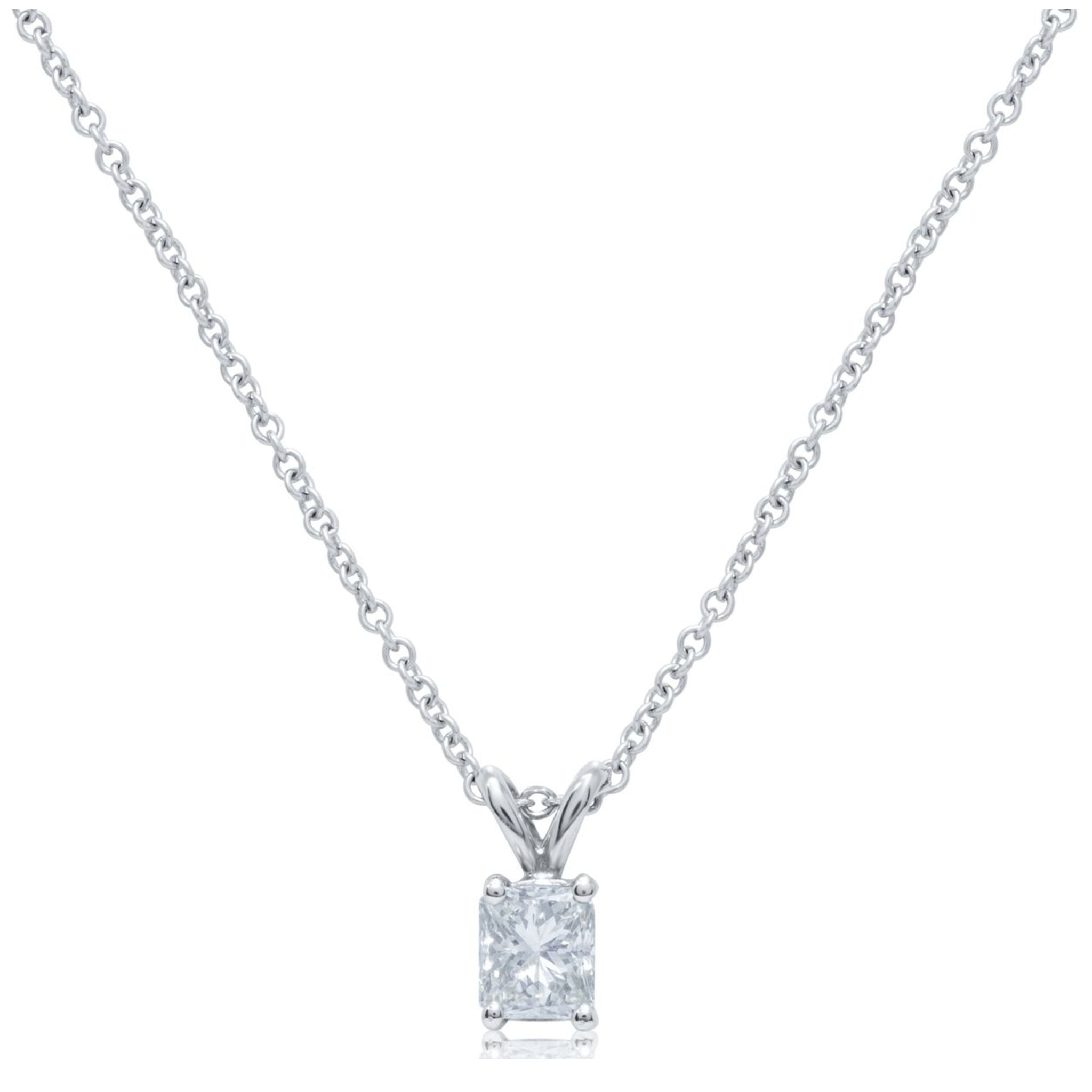 14kt White Gold Solitaire Pendant with 0.70 Cts.jpg