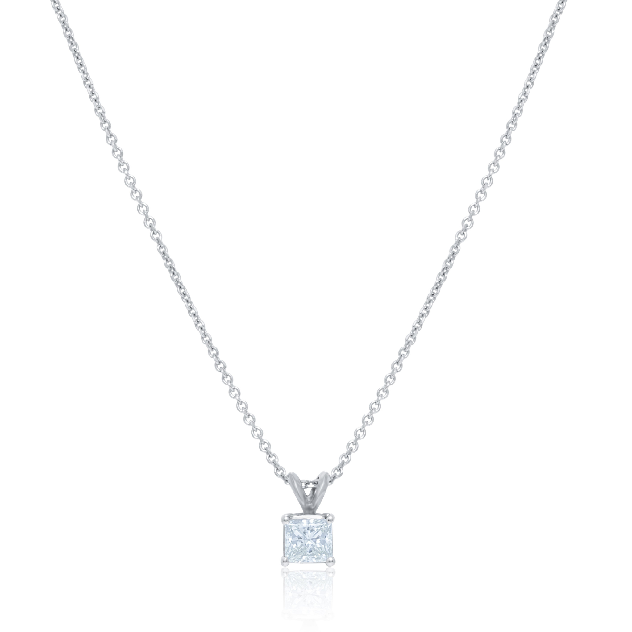 14kt White Gold Solitaire Pendant with 0.84 Cts.jpg