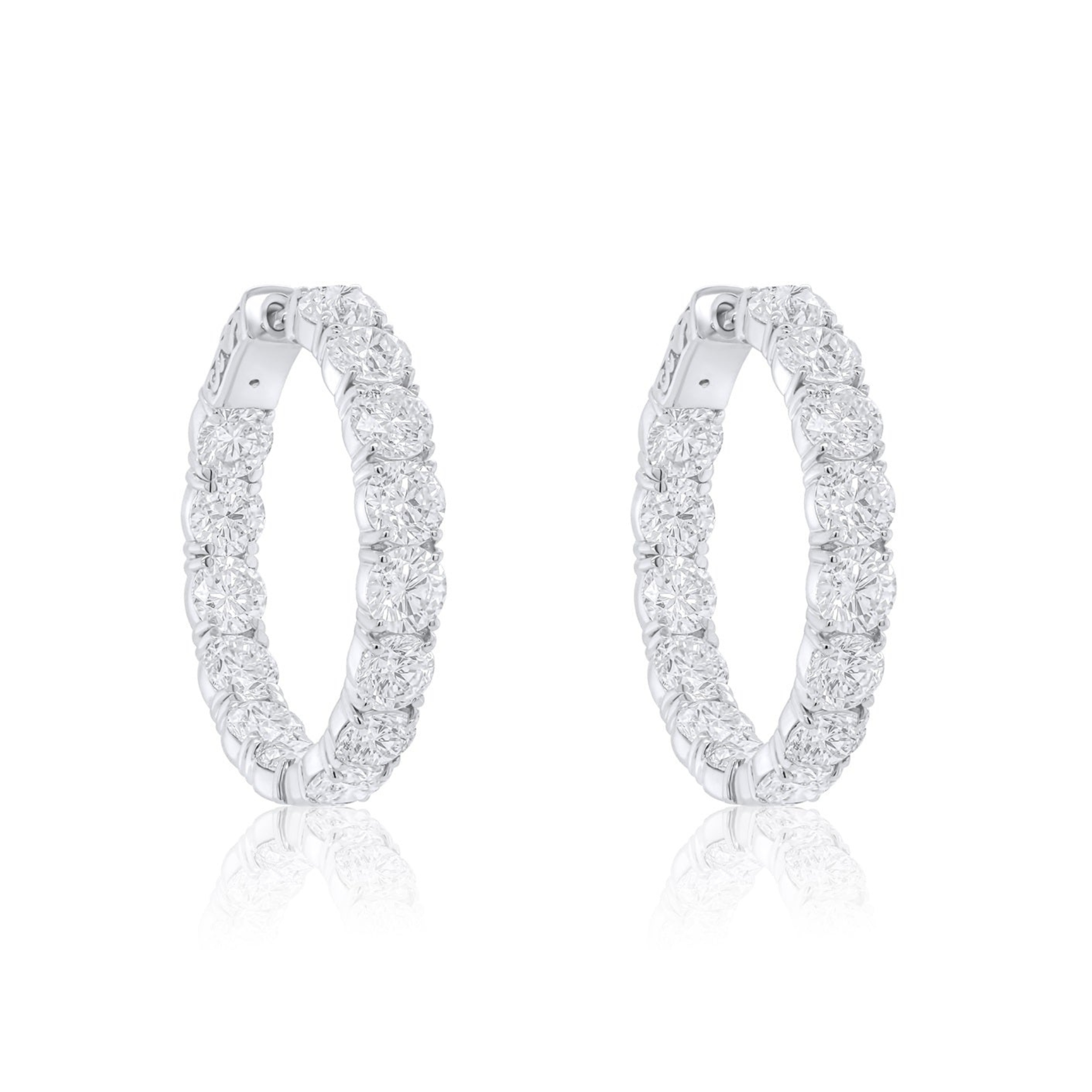 diamond hoops large
