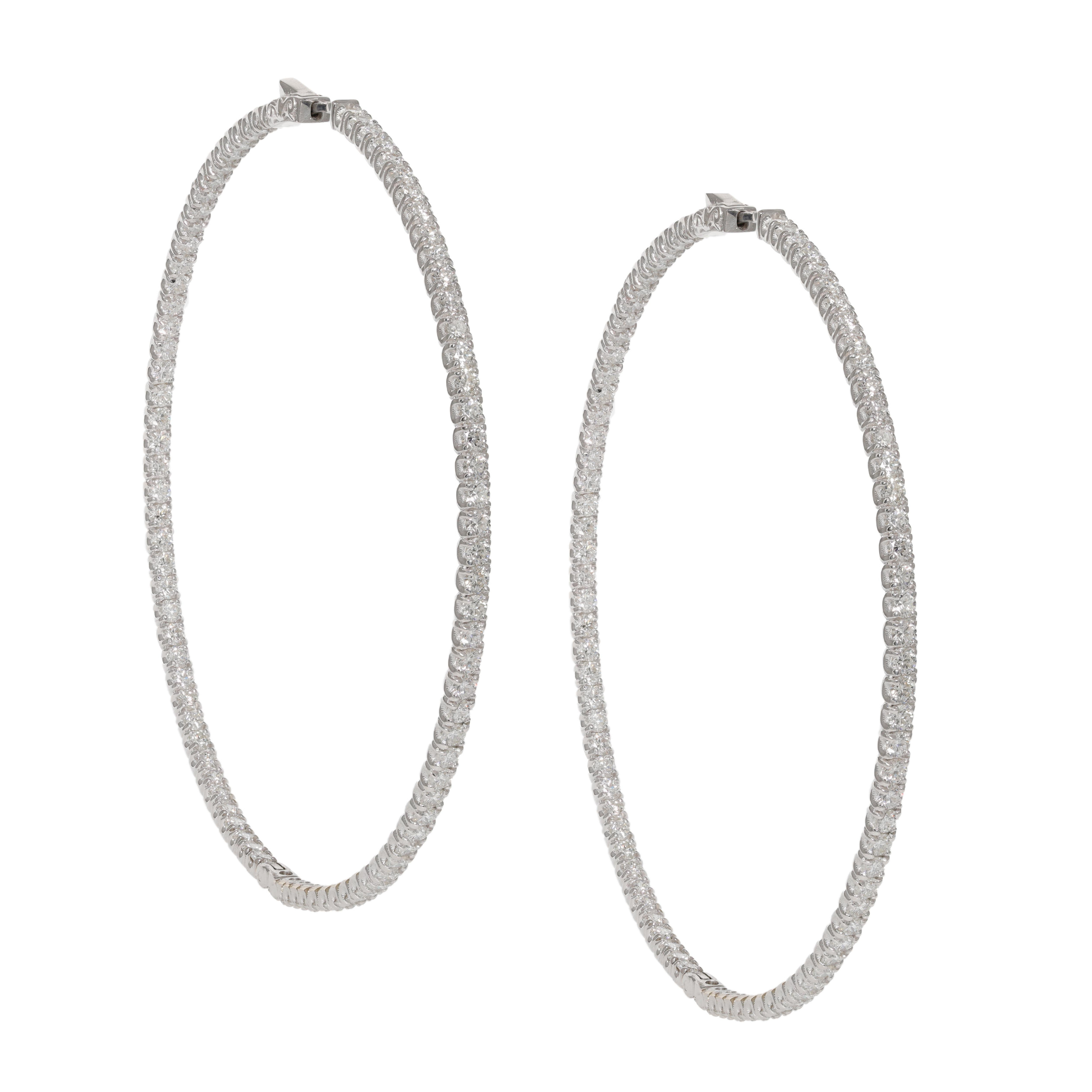 24k gold hoop earrings large