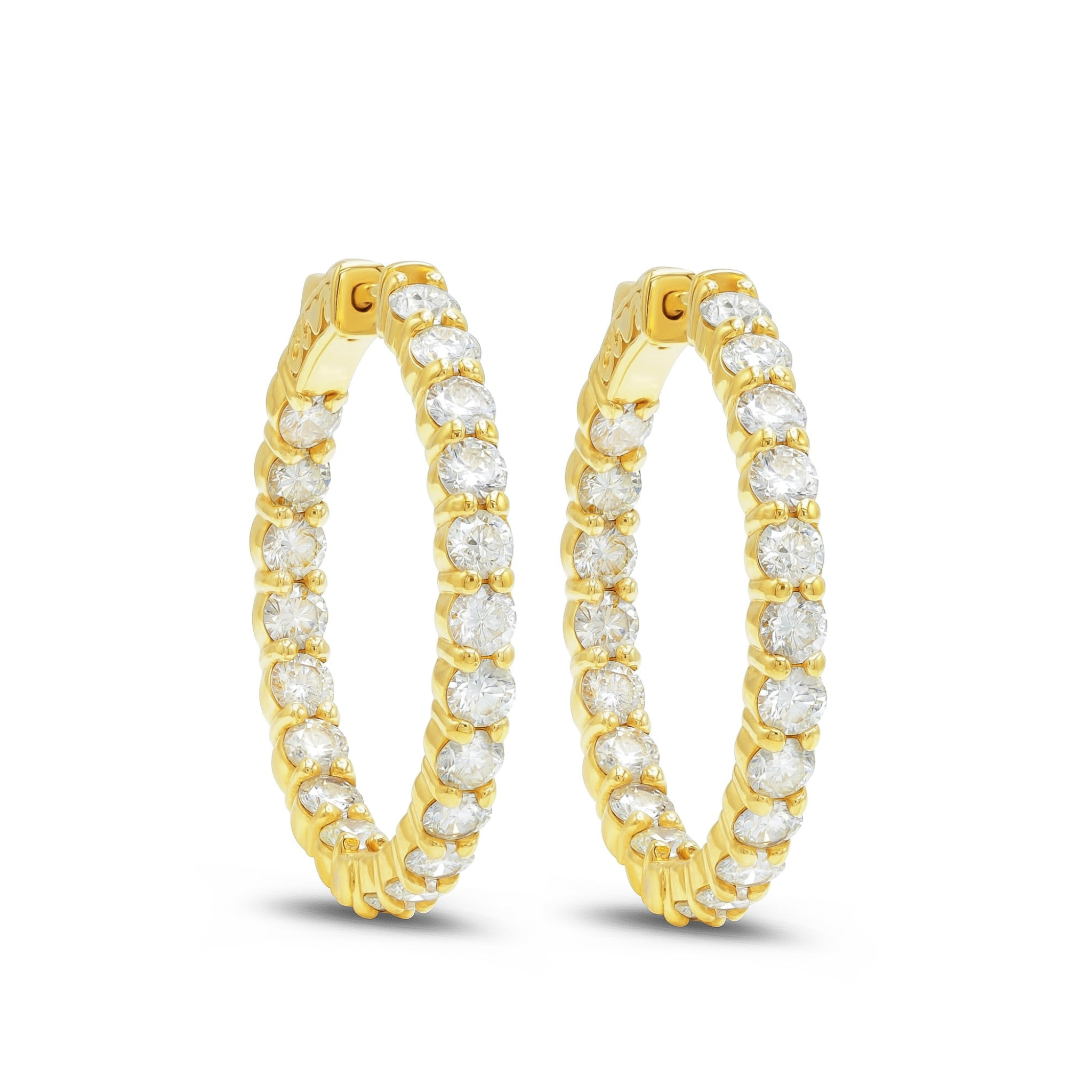 real diamond hoop earrings