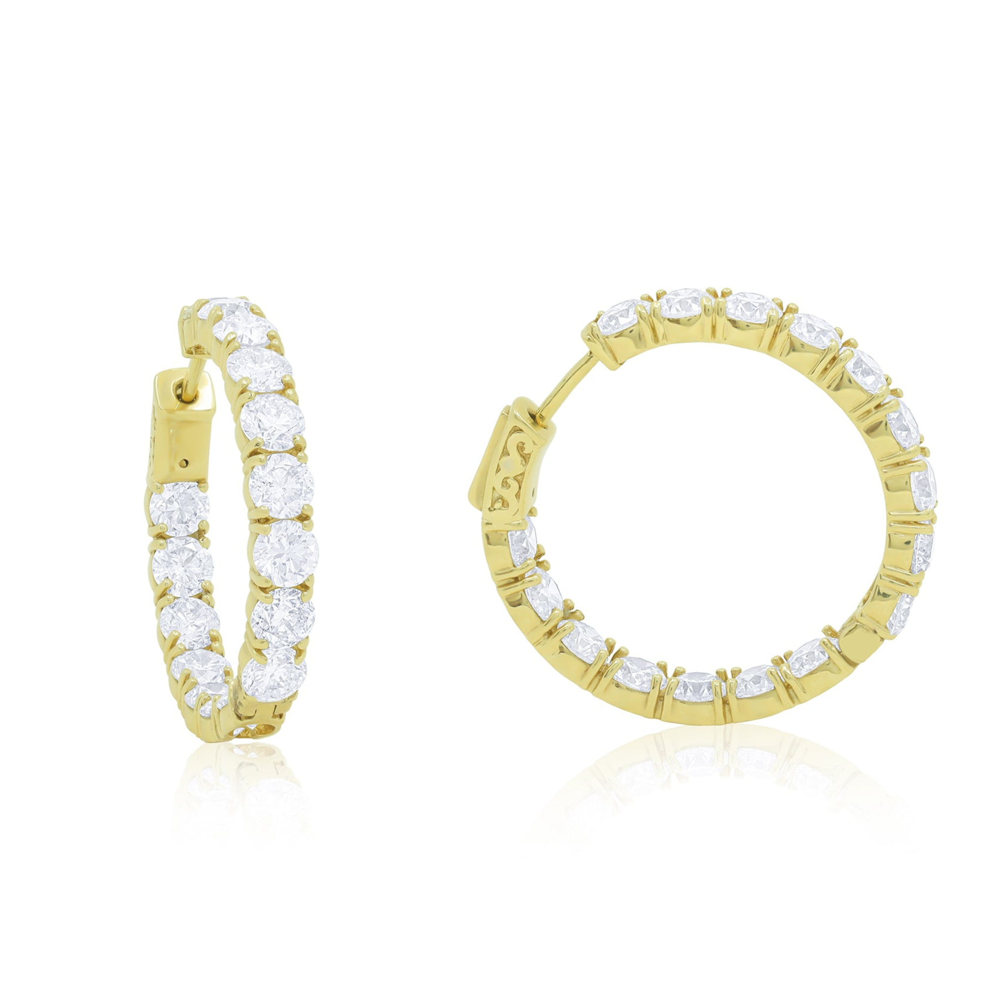 tiffany hoop earrings, gold