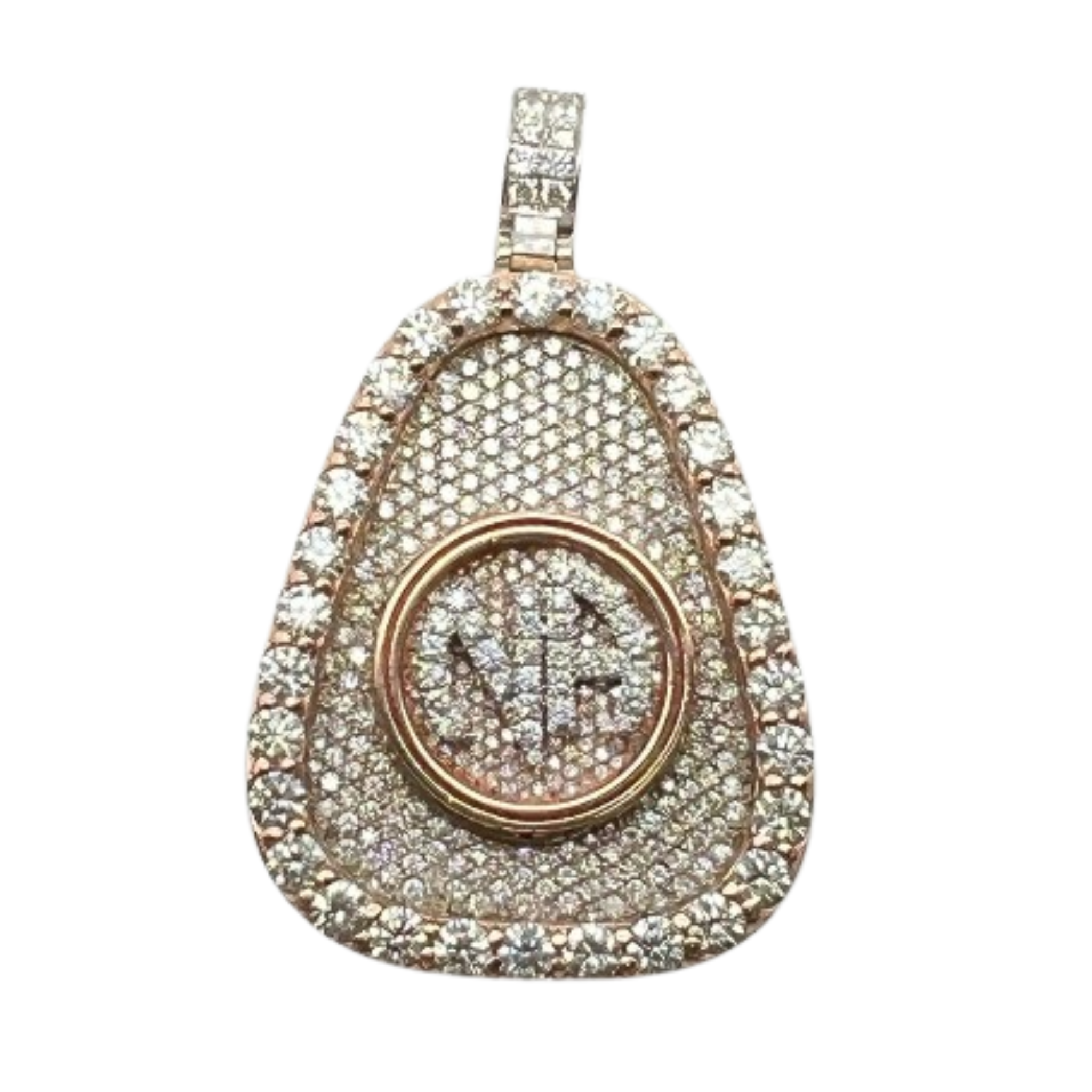 18kt O Tone White and Rose Gold Diamond Pendant with 8.00 Cts.jpg