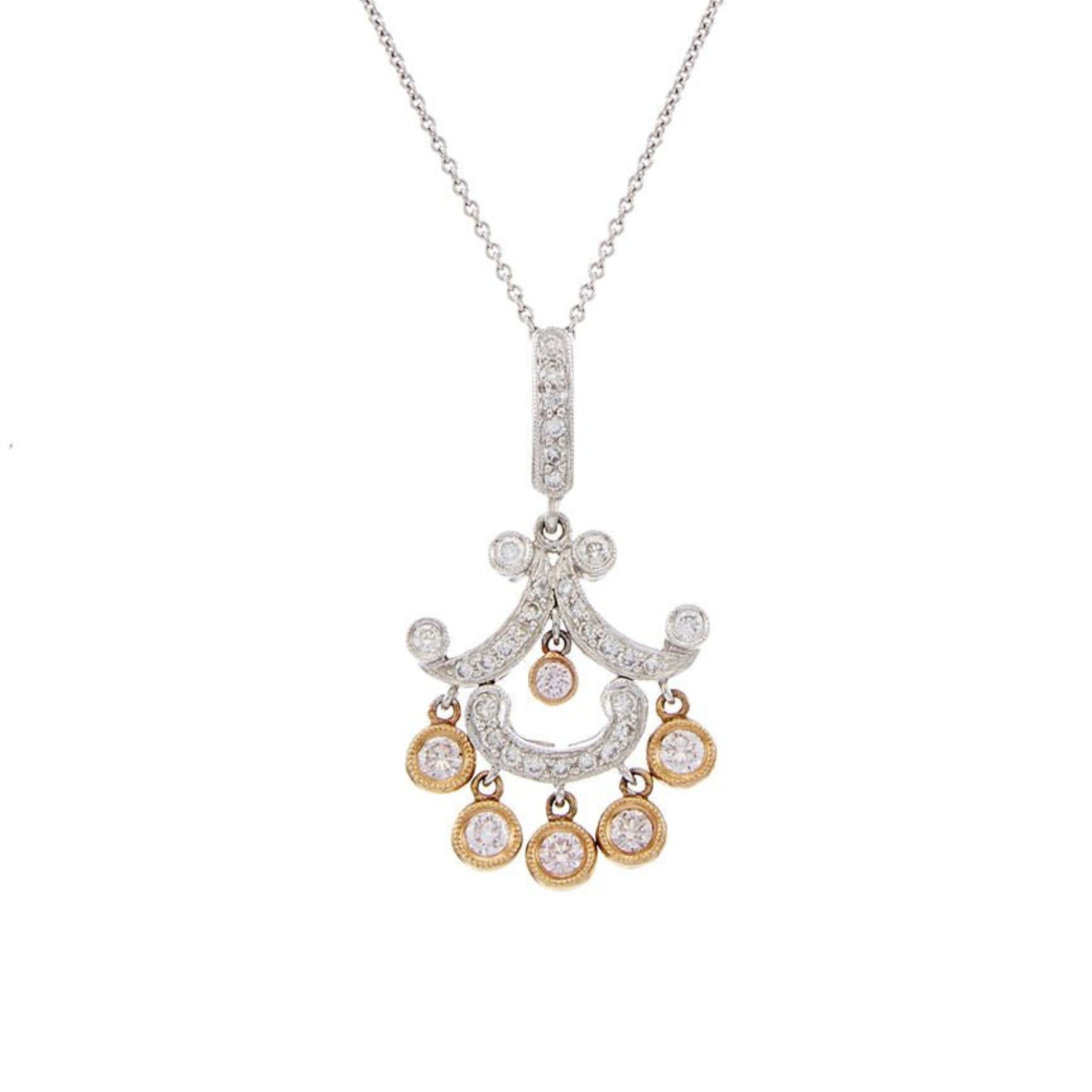 18kt White Gold Art Deco Drop Diamond Pendant with 1.20 Cts.jpg