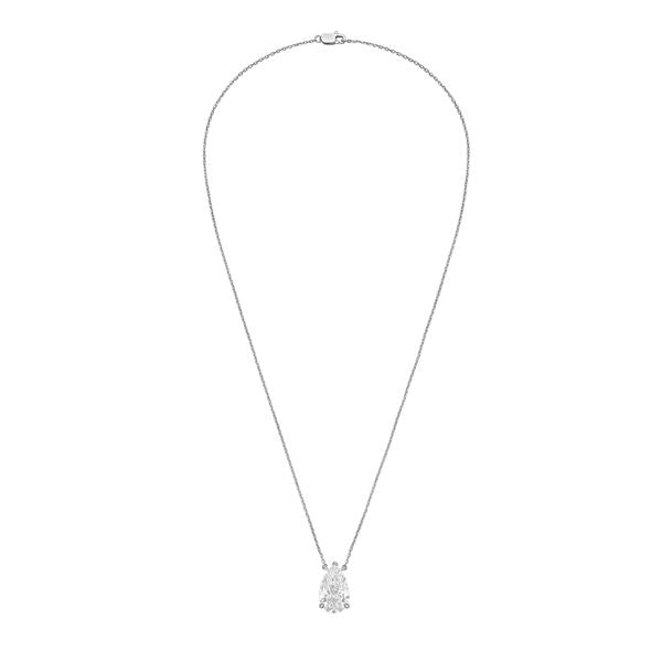Lab Grown Diamond East West Pear Pendant