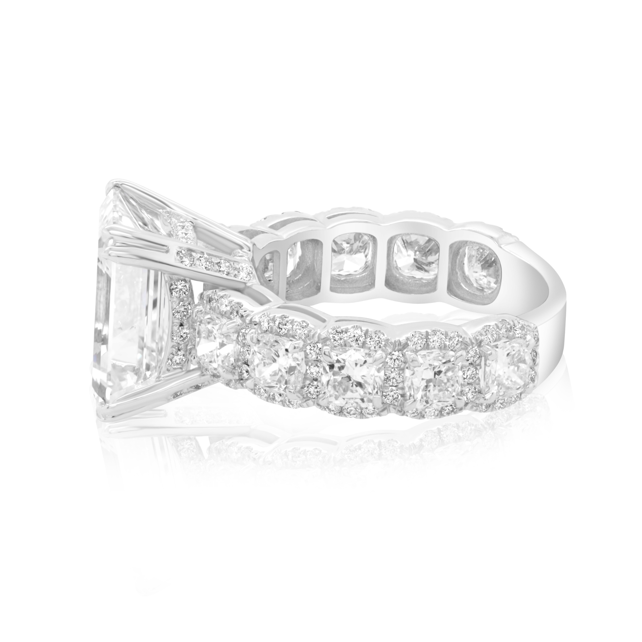 pavé diamond engagement ring