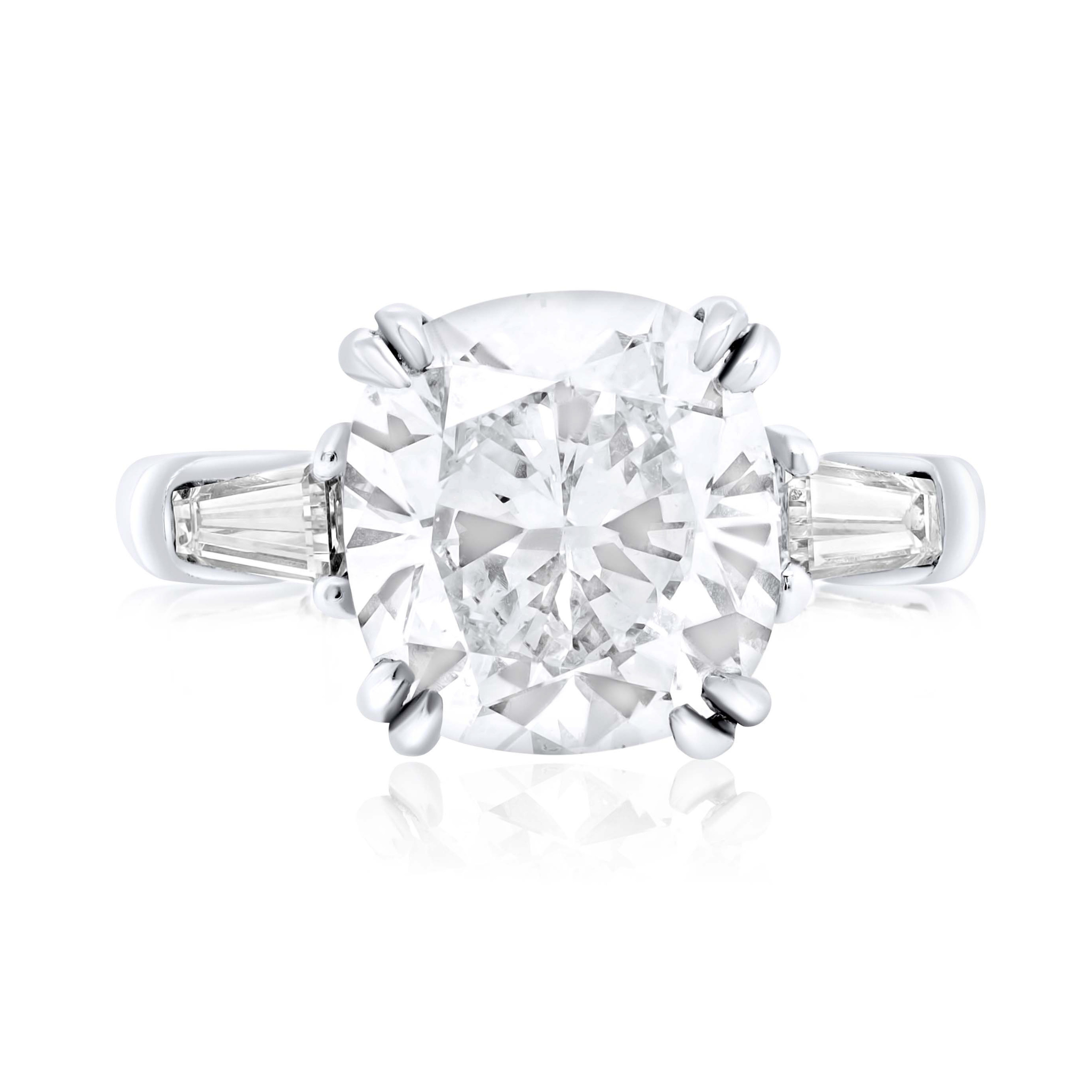 three stone engagement ring gold