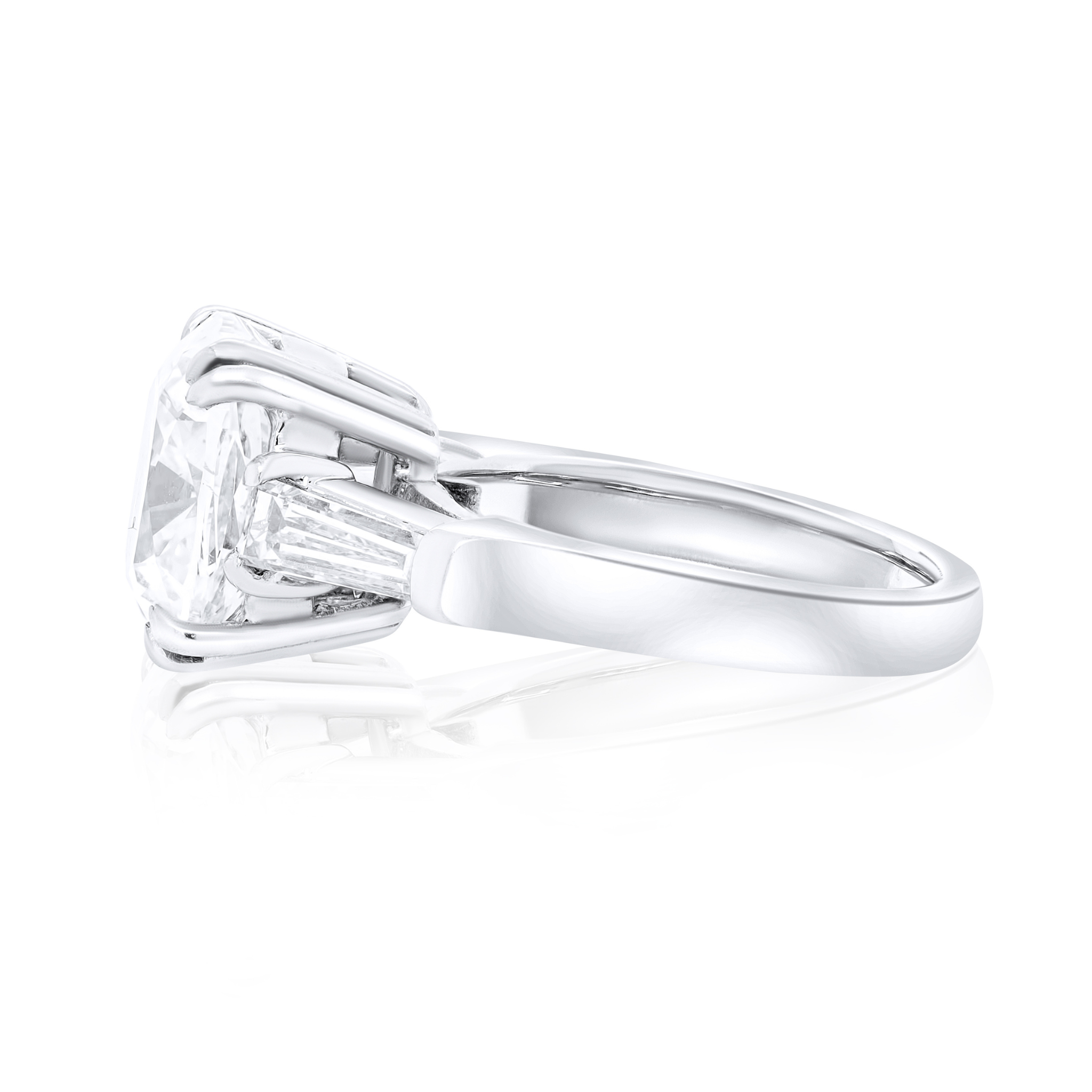 three stone engagement ring oval