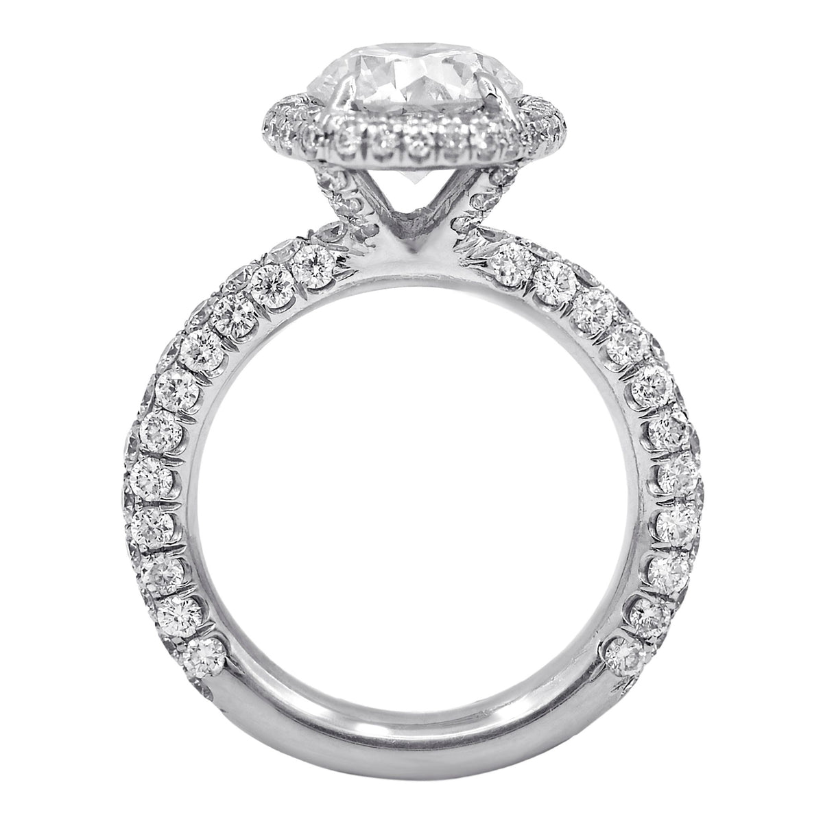 1.70ct Round Halo Diamond Engagement Ring