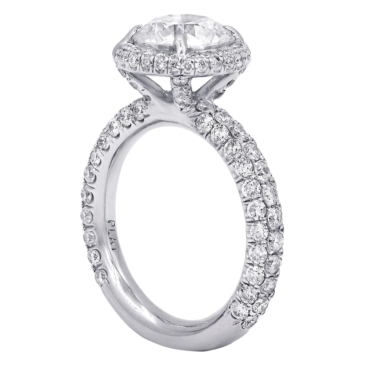 1.70ct Round Halo Diamond Engagement Ring
