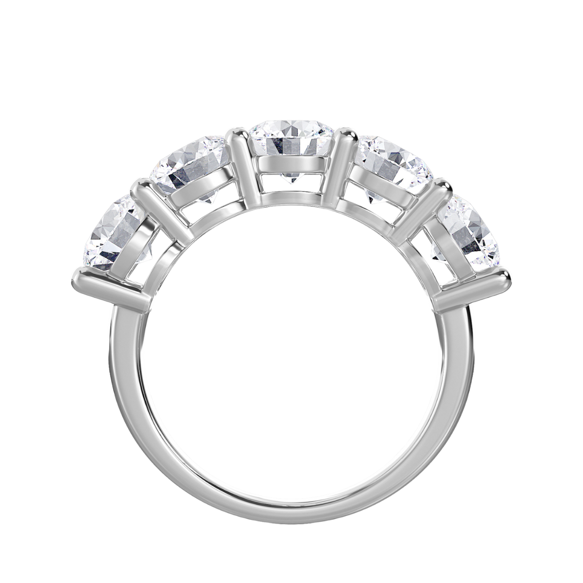 5 stone diamond ring