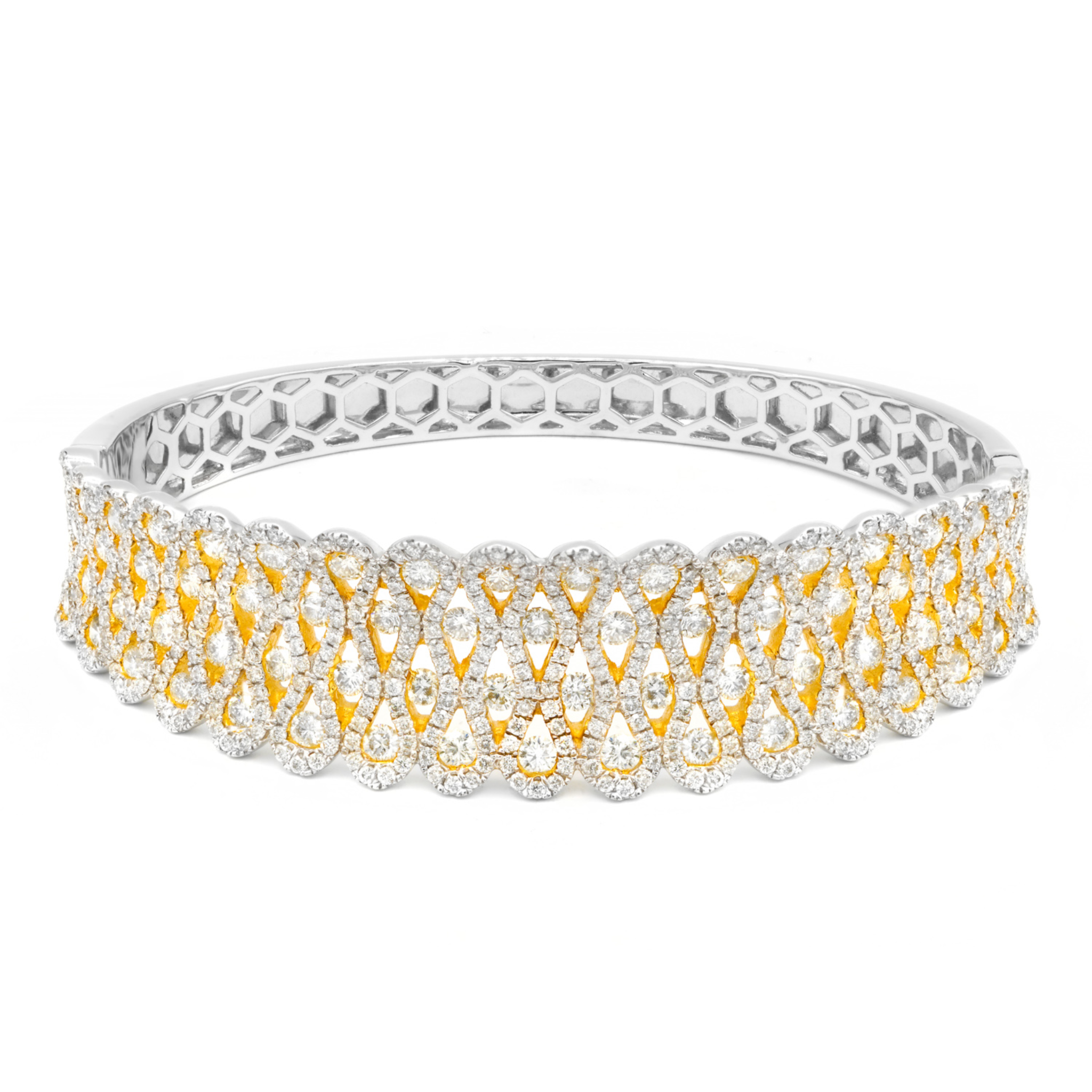diamond bangle bracelet white gold
