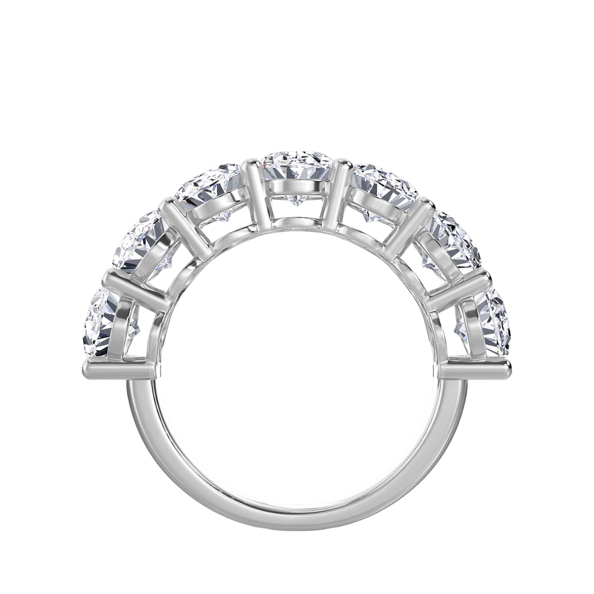 7 Stone Oval Diamond Band