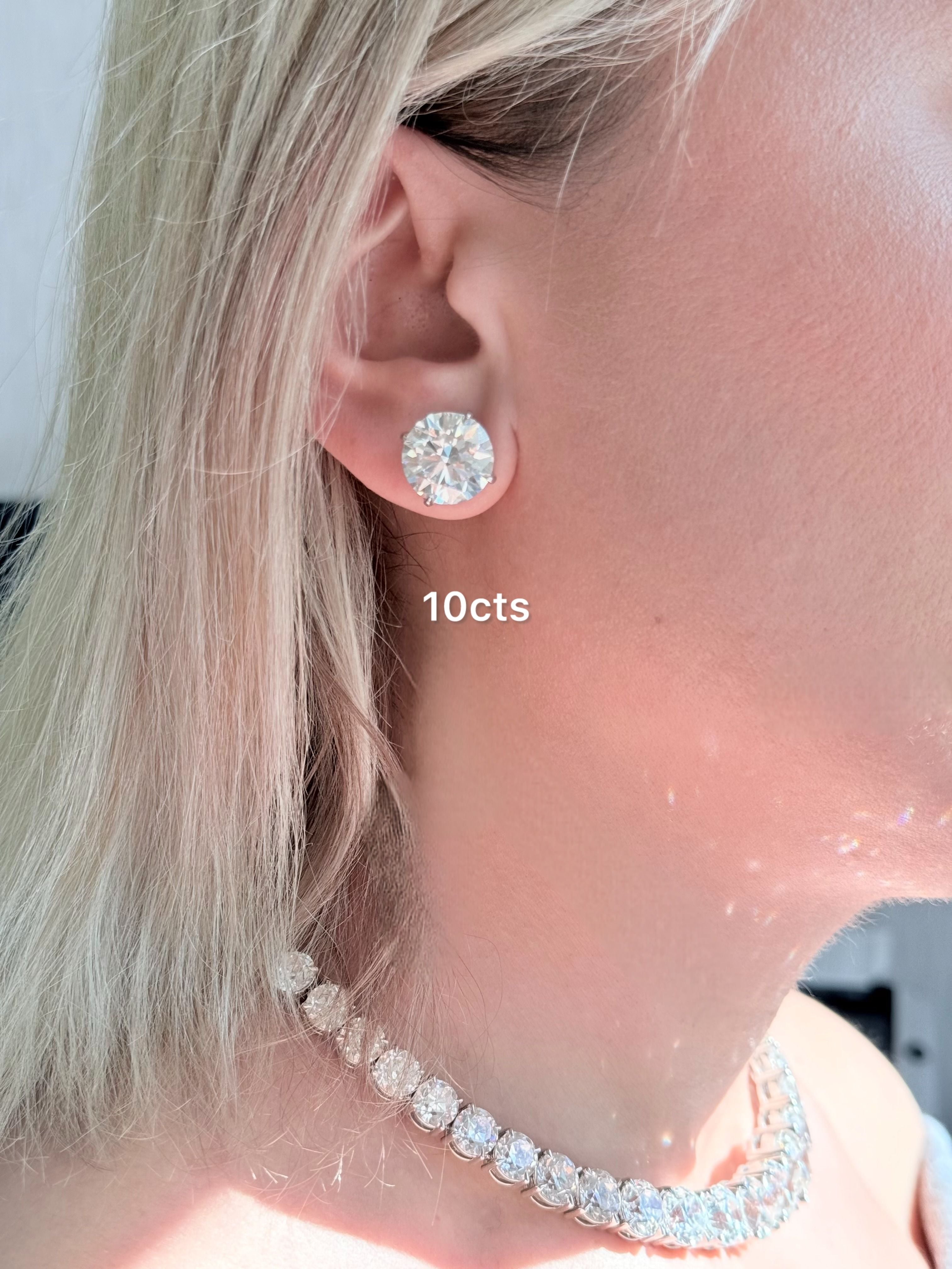 Lab Grown 4 Prong Round Diamond Studs