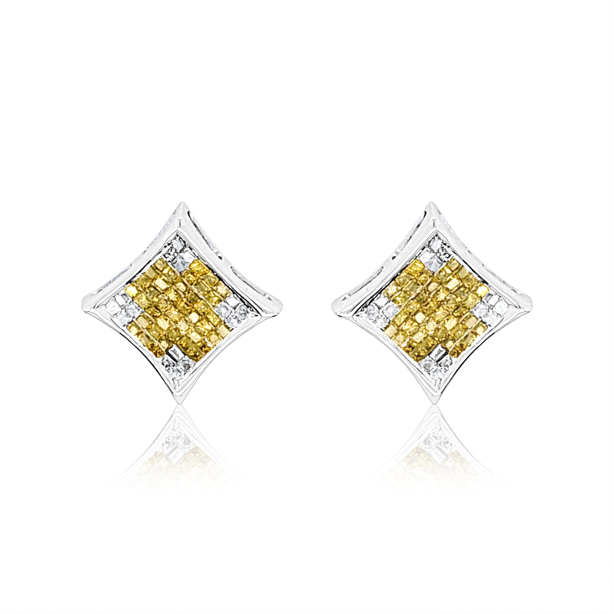 diamond stud earrings princess cut