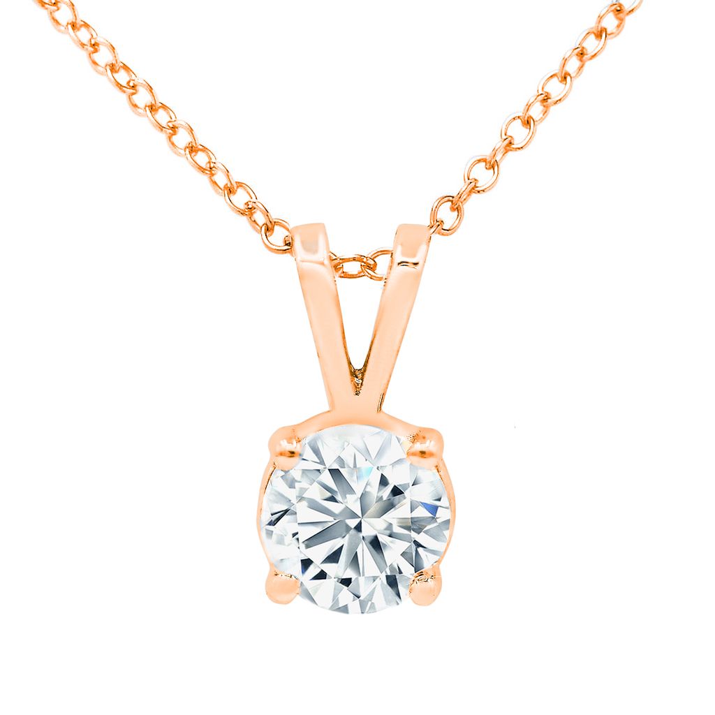 Round Solitaire Pendant