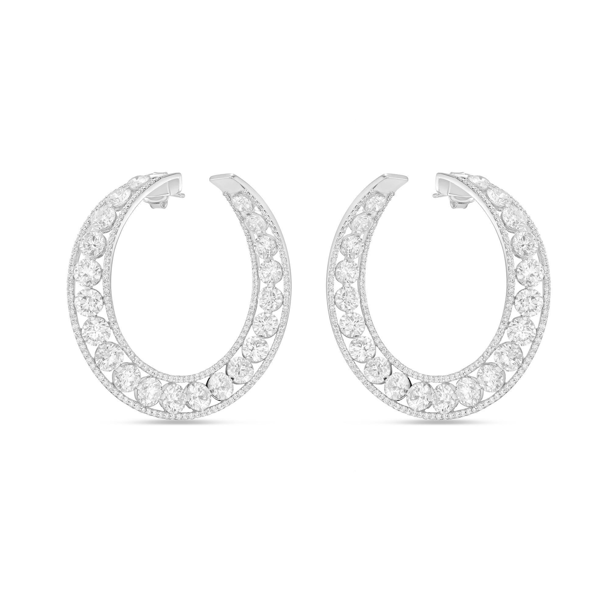 25.77cts Diamond Halo Hoops