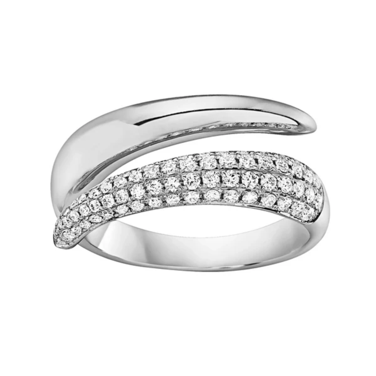 Open Wrapped Diamond Band