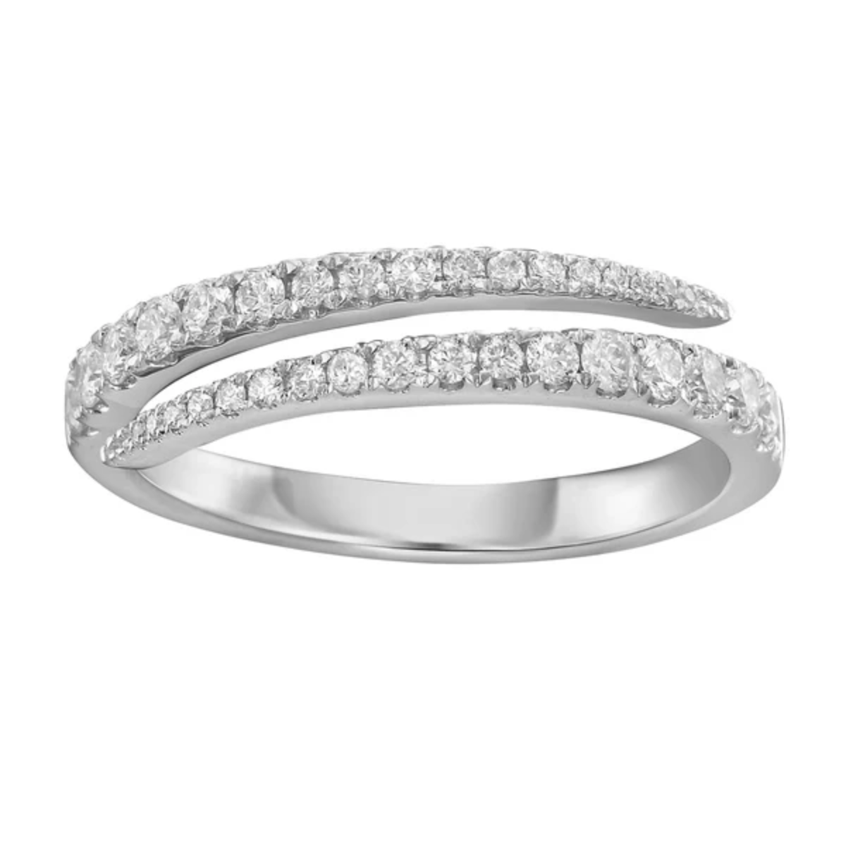 Open Wrapped Diamond Band