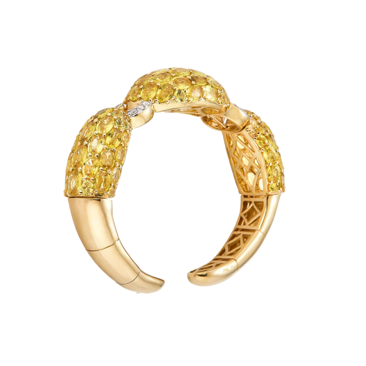 Yellow Sapphire Dome Bangle
