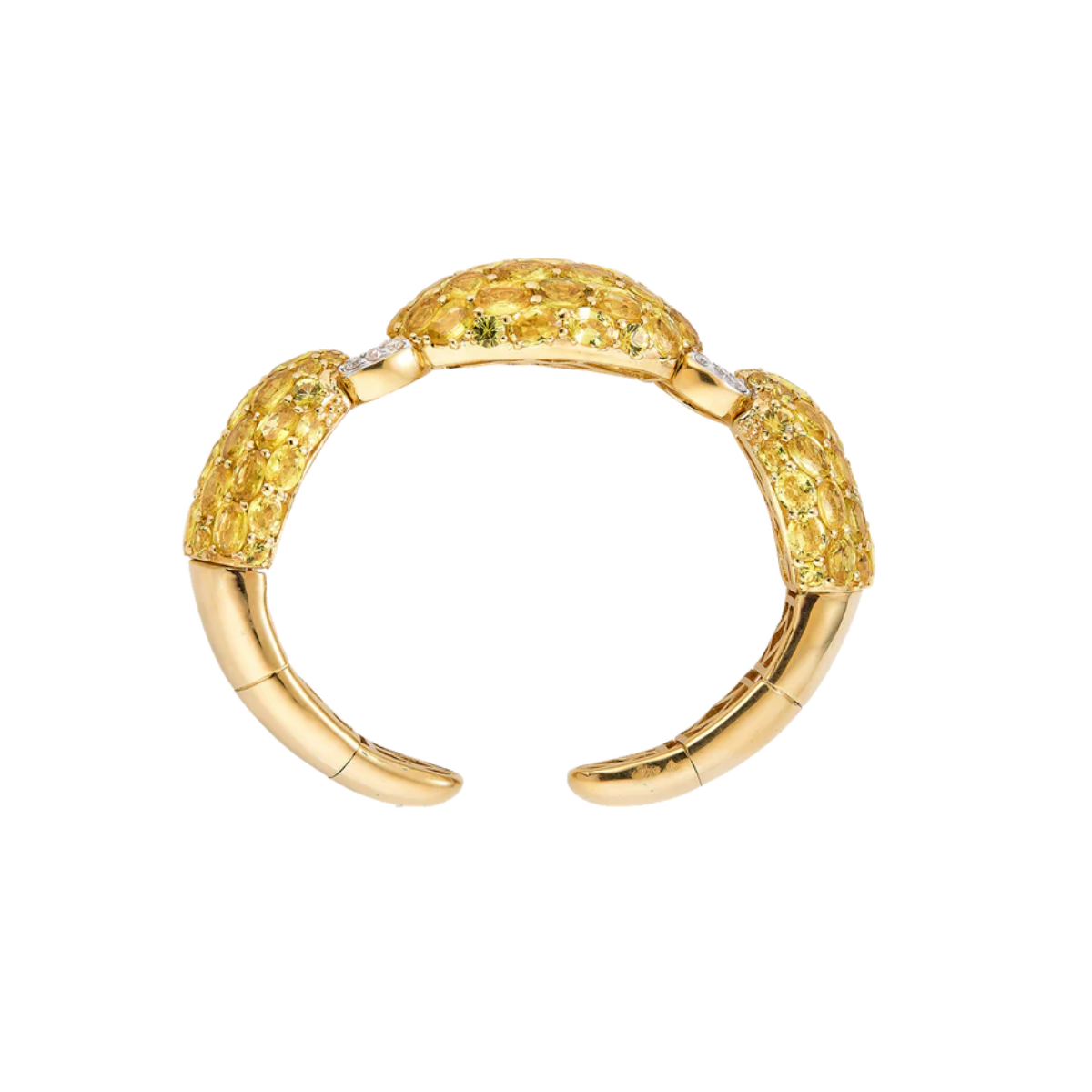 Yellow Sapphire Dome Bangle