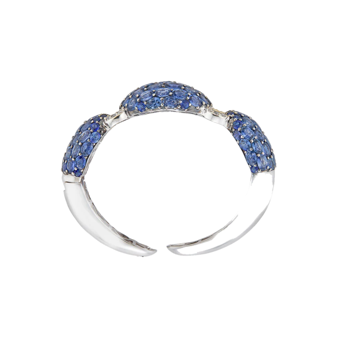 Blue Sapphire Dome Bangle