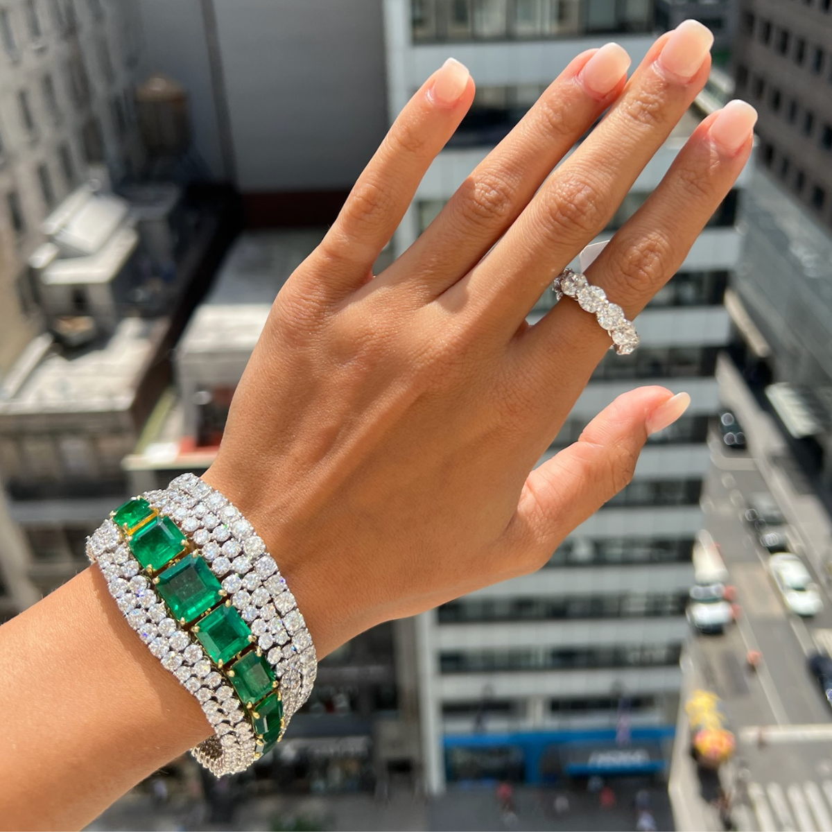 Emerald Diamond Bracelet