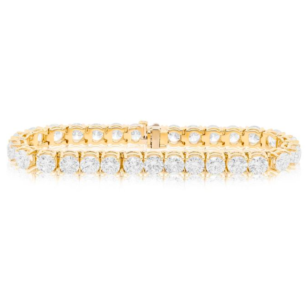 21.35cts Round Diamond Tennis Bracelet