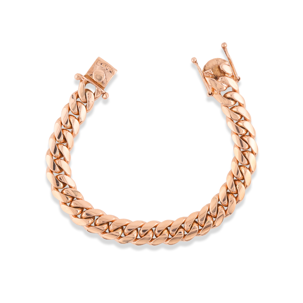 Rose Gold Cuban Link Bracelet