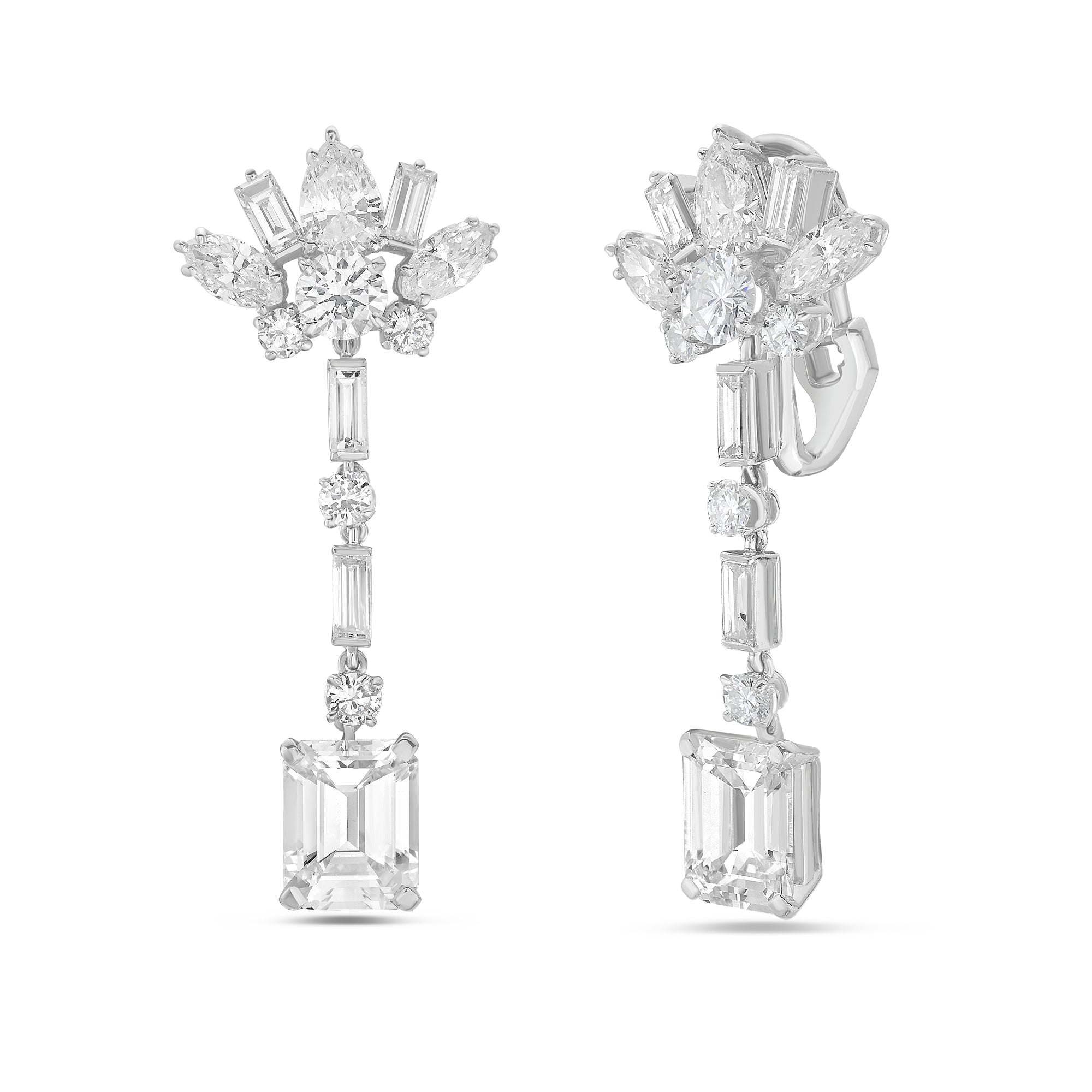5.10ct Diamond Drop Earring