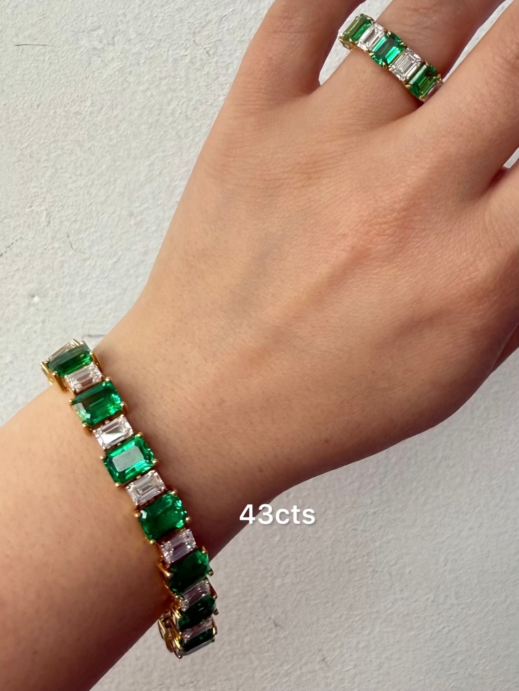 DEF VS clarity lab diamond bracelet 7-inch length