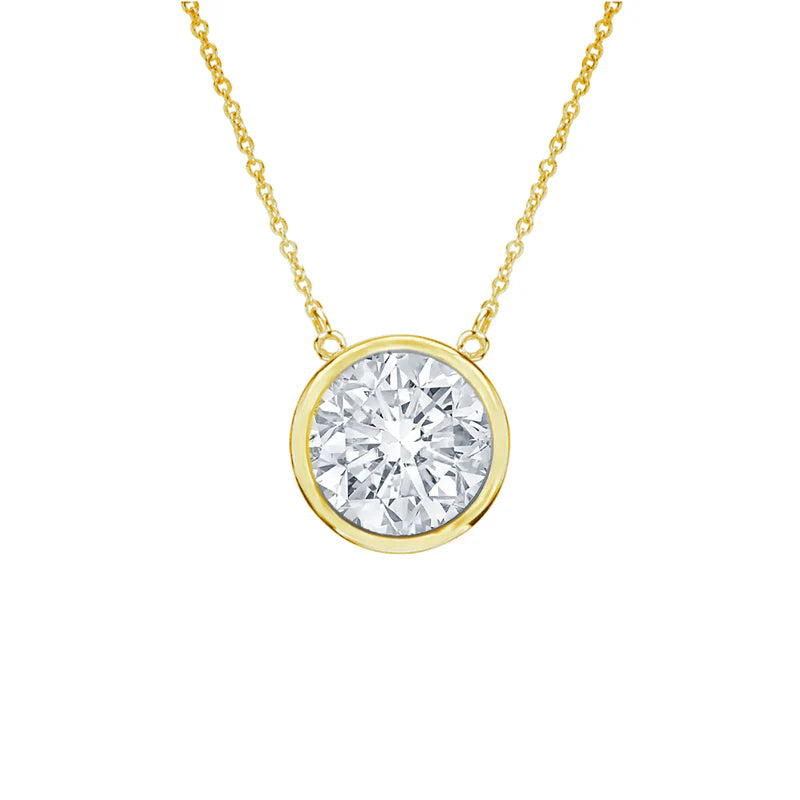 Bezel Diamond Pendant