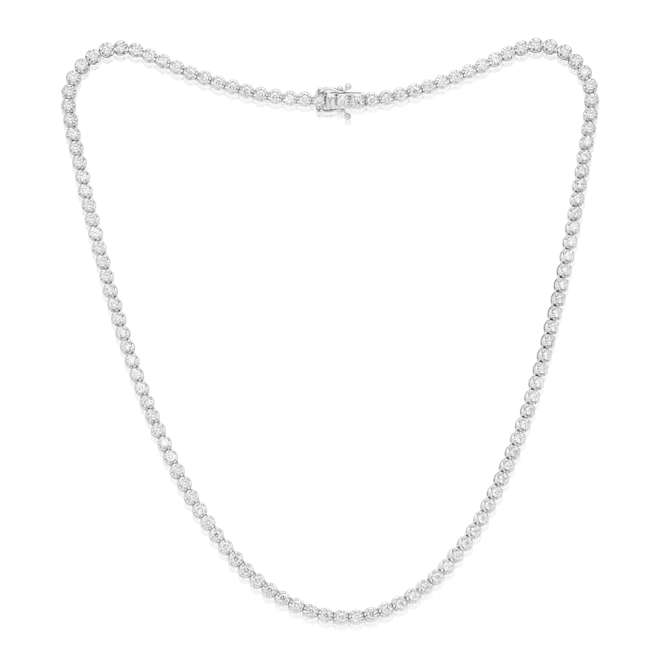 tennis necklace white gold