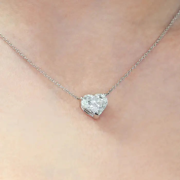 3.02ct Heart Shaped Diamond Pendant