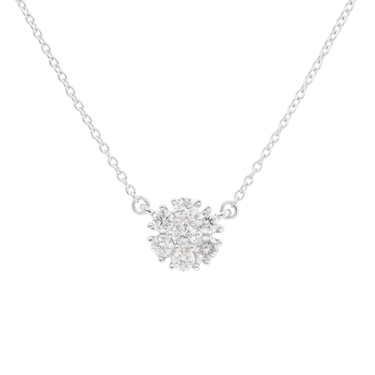 Mini Diamond Flower Pendant
