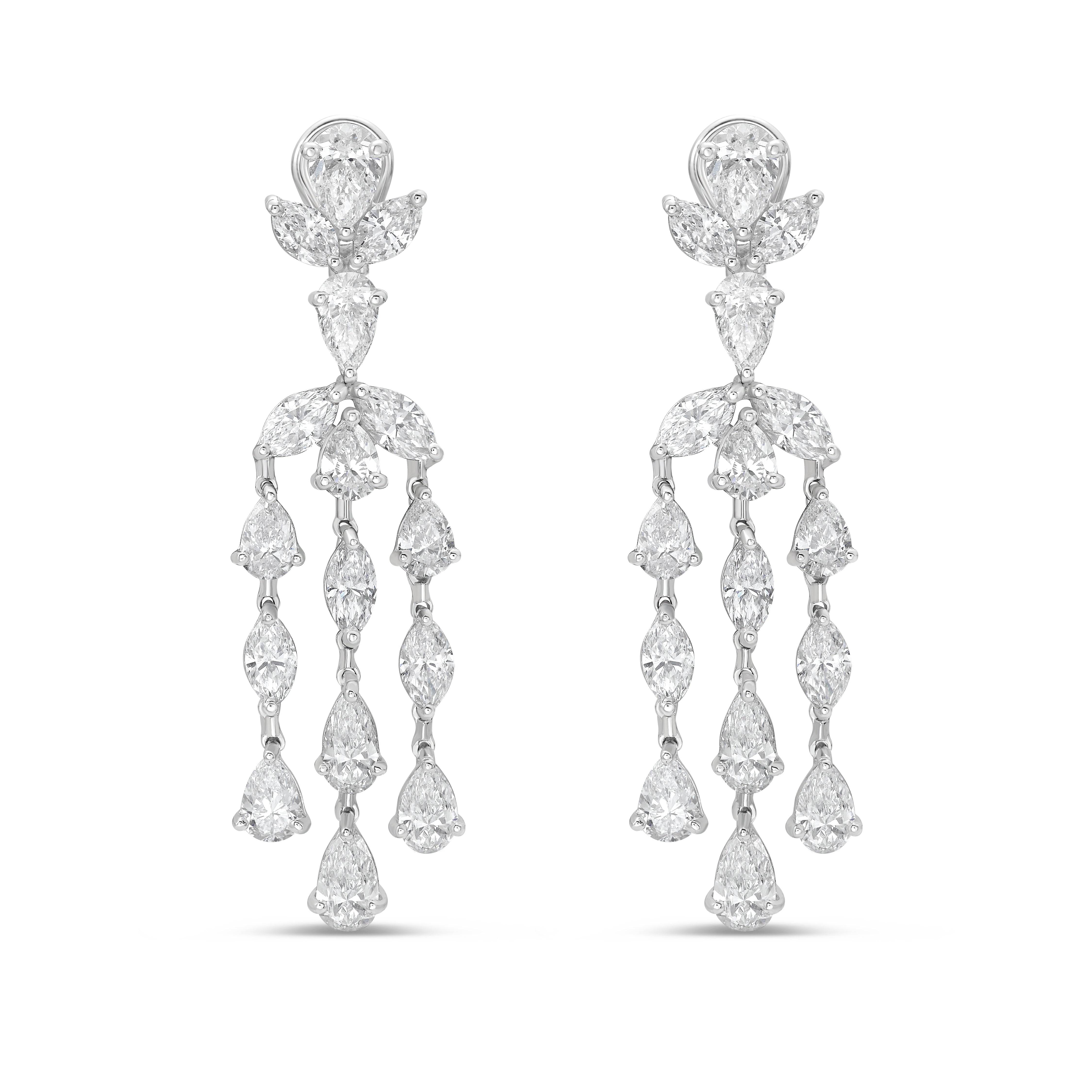 13cts Diamond Chandelier Earrings
