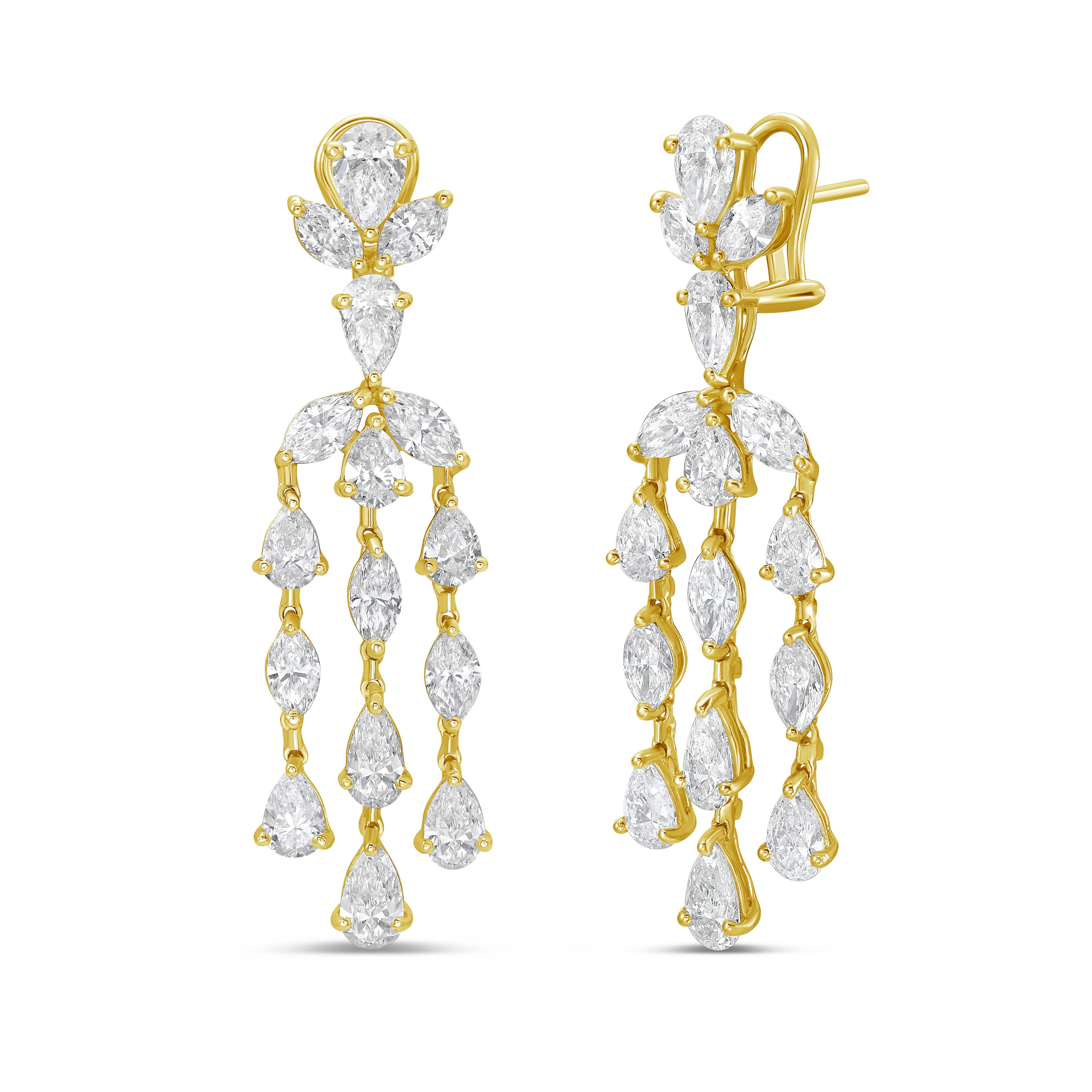 13cts Diamond Chandelier Earrings