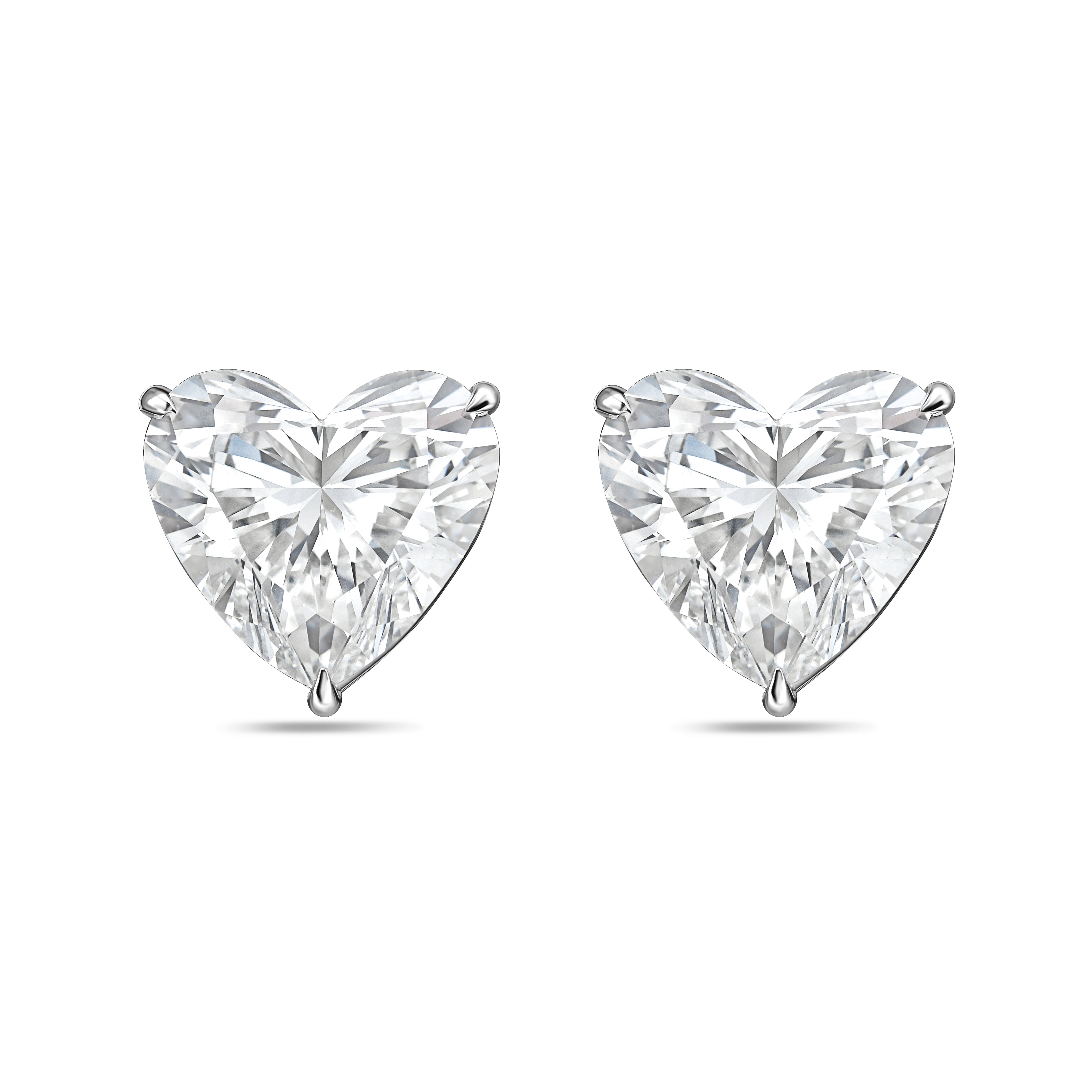 Lab Grown Heart Diamond Stud
