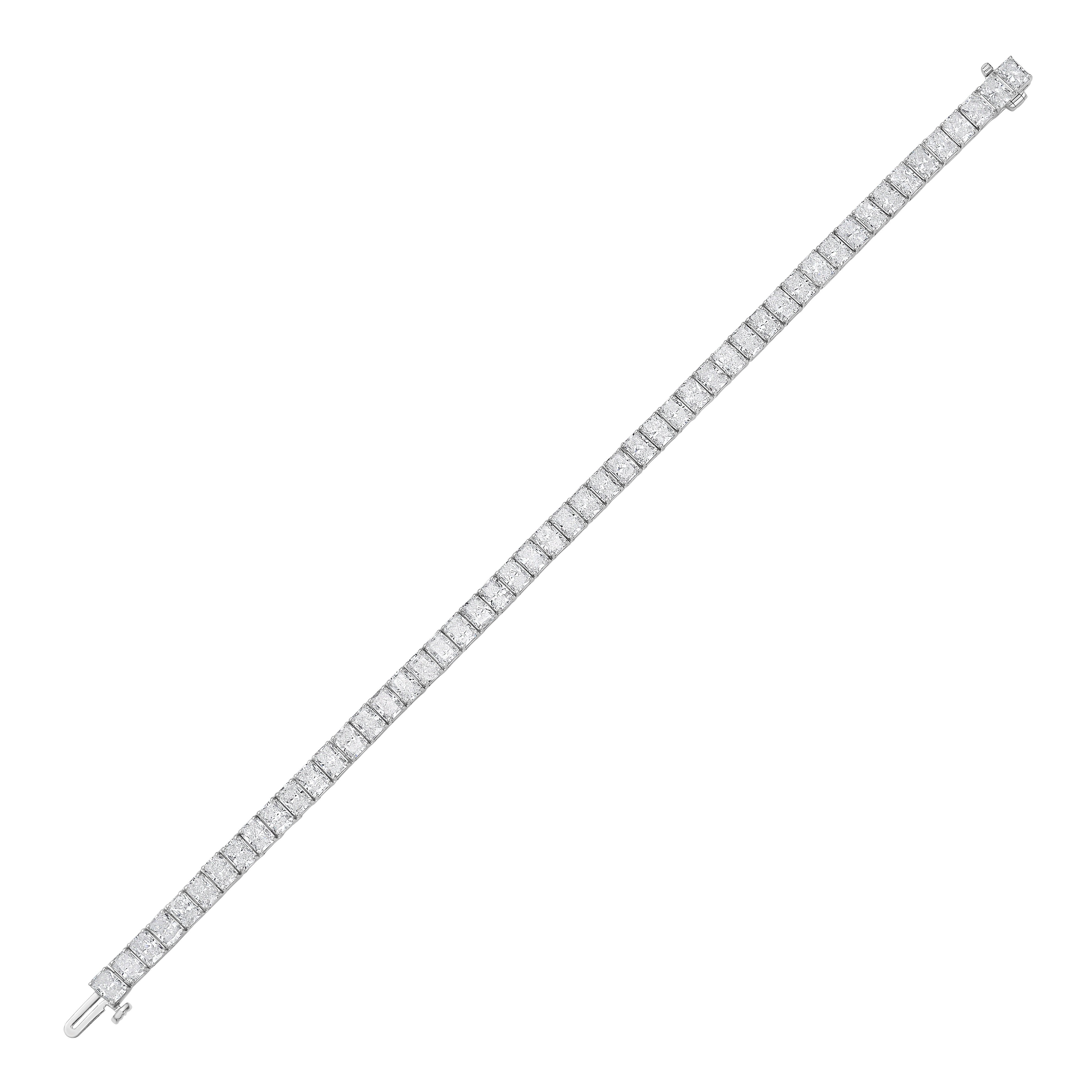 Lab Grown Radiant Cut Diamond Tennis Bracelet