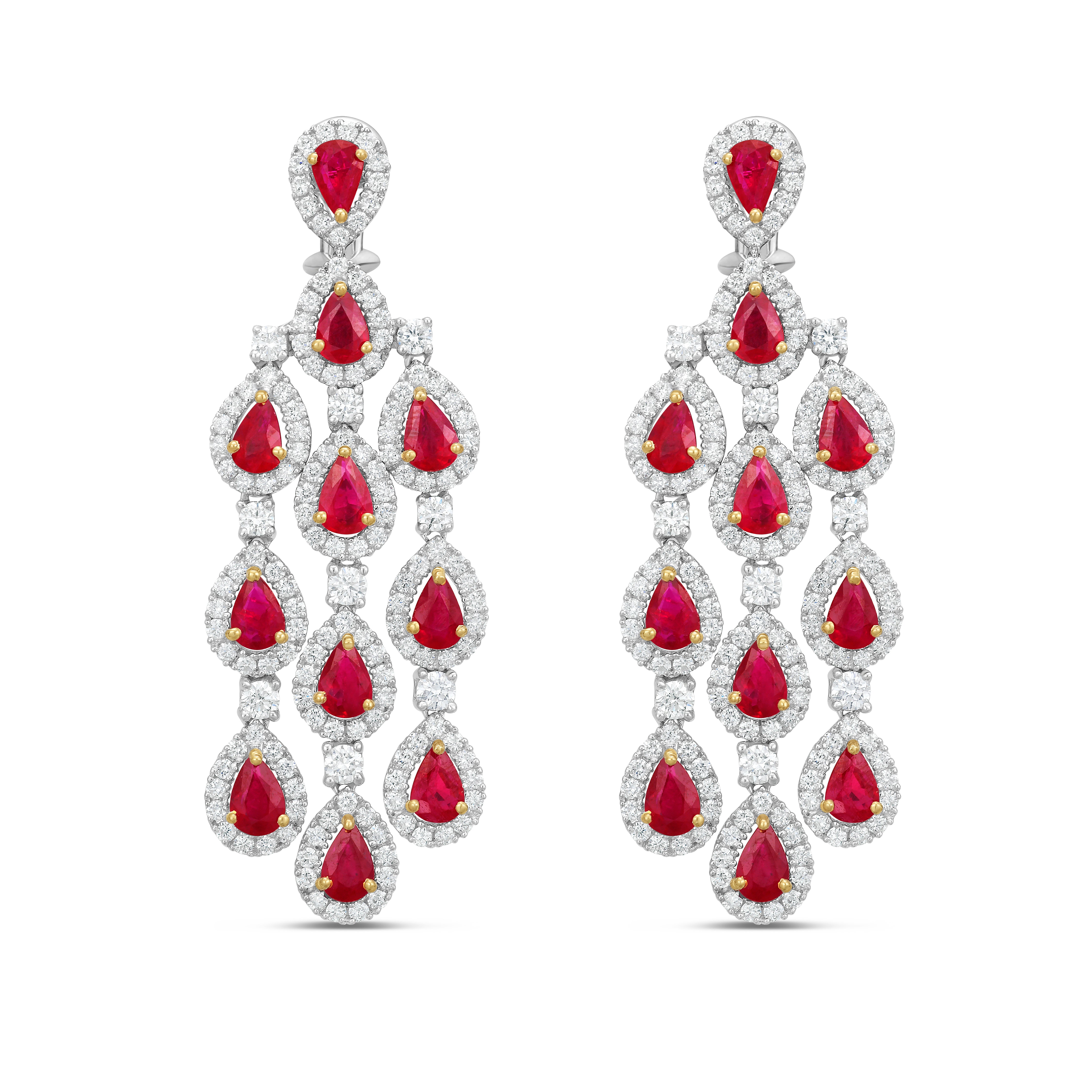 Ruby Chandelier Earrings