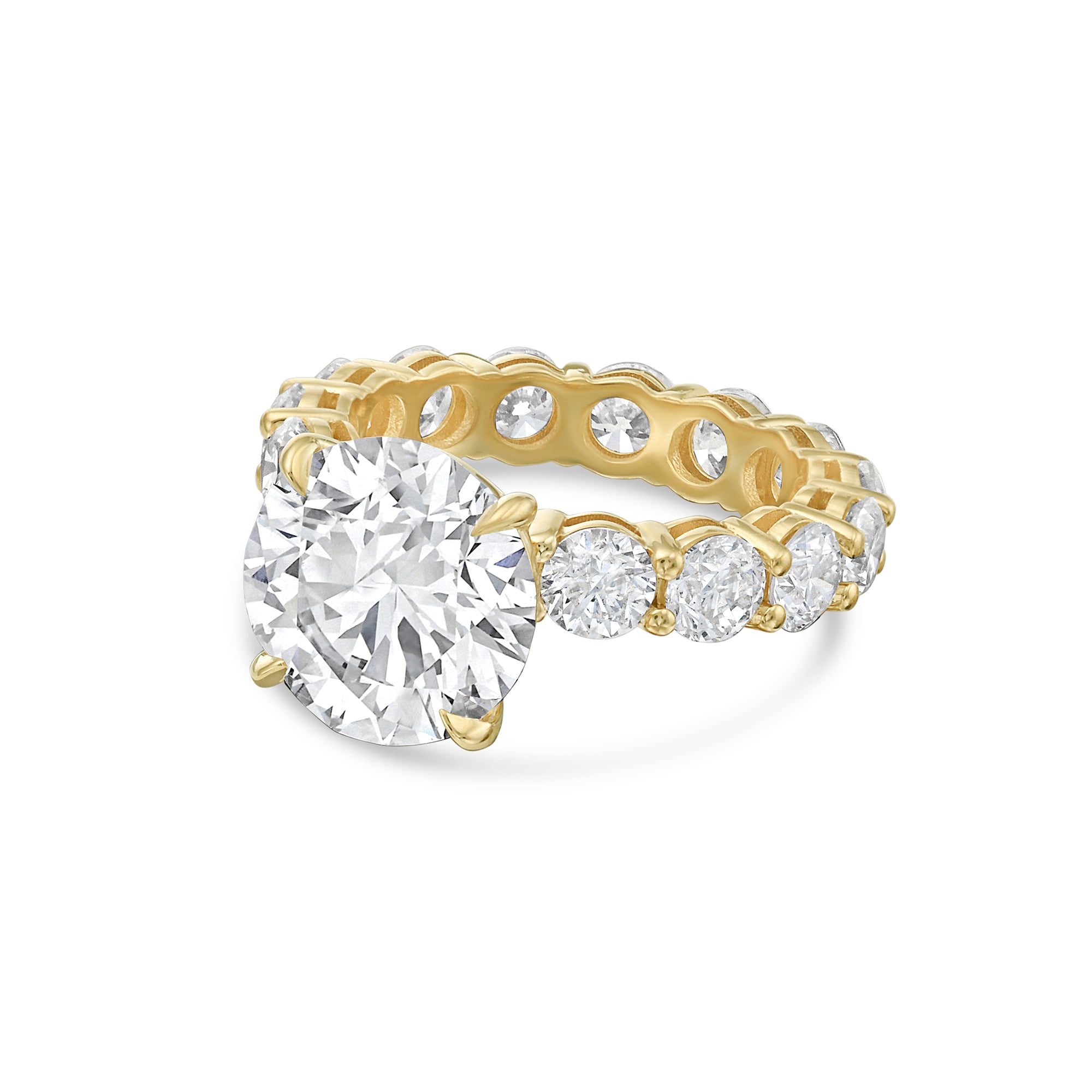 Lab Grown Round Diamond Engagement Ring