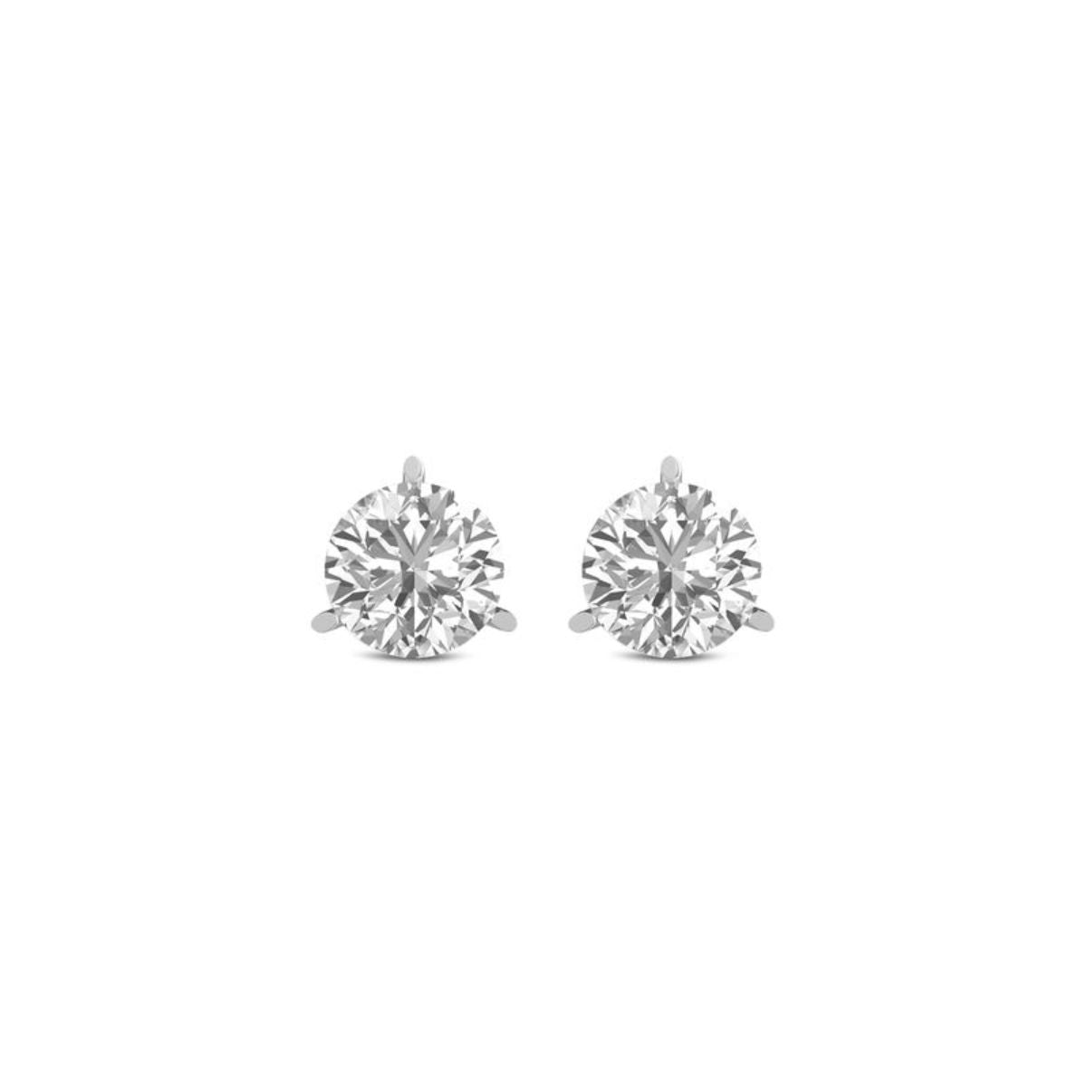 Petite Martini Diamond Stud Earring
