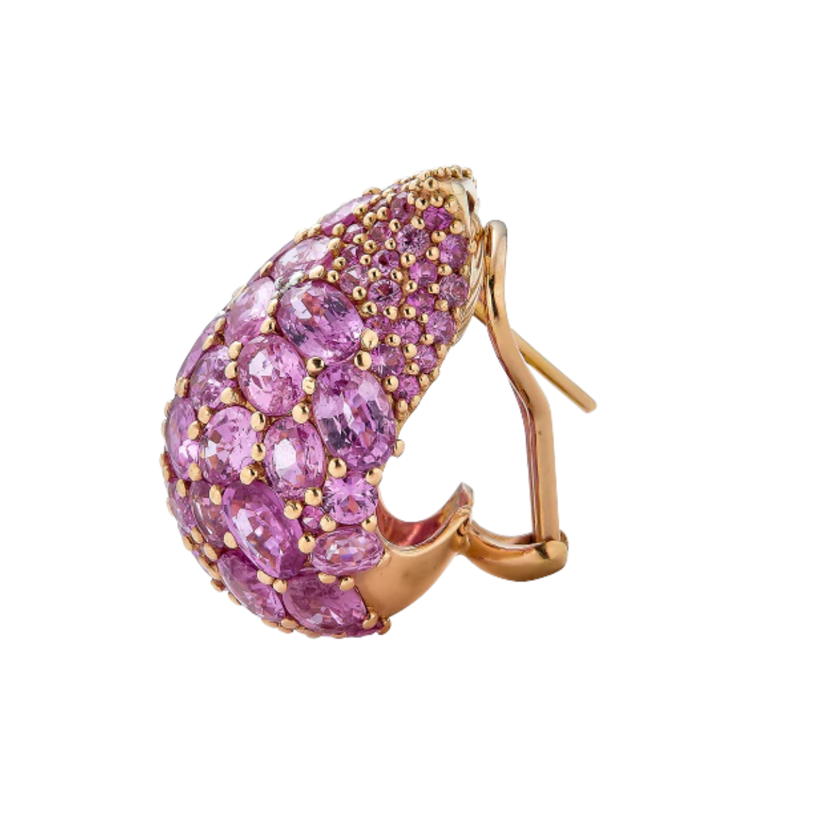 dark pink stud earrings